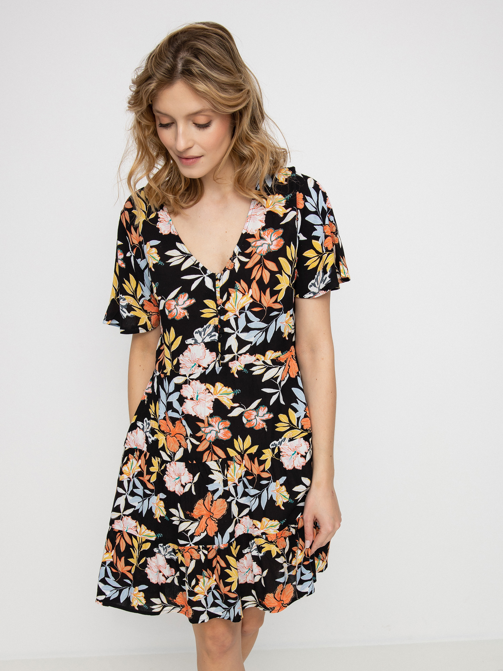 Sukienka Roxy Sunny Summer Wmn (anthracite island vibes)