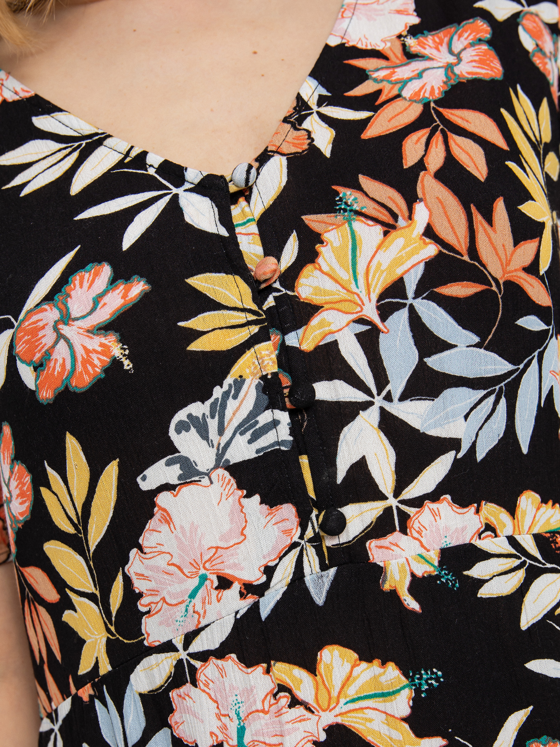 Sukienka Roxy Sunny Summer Wmn (anthracite island vibes)