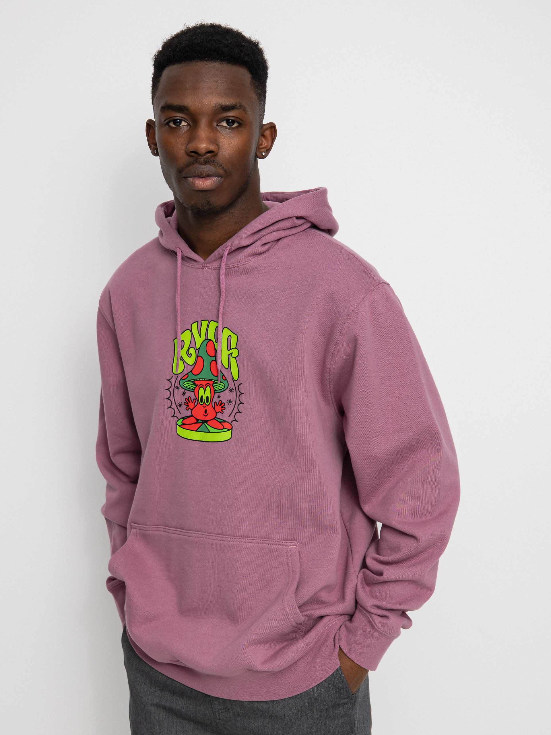 Bluza z kapturem RVCA Mushtoo HD (lavender)