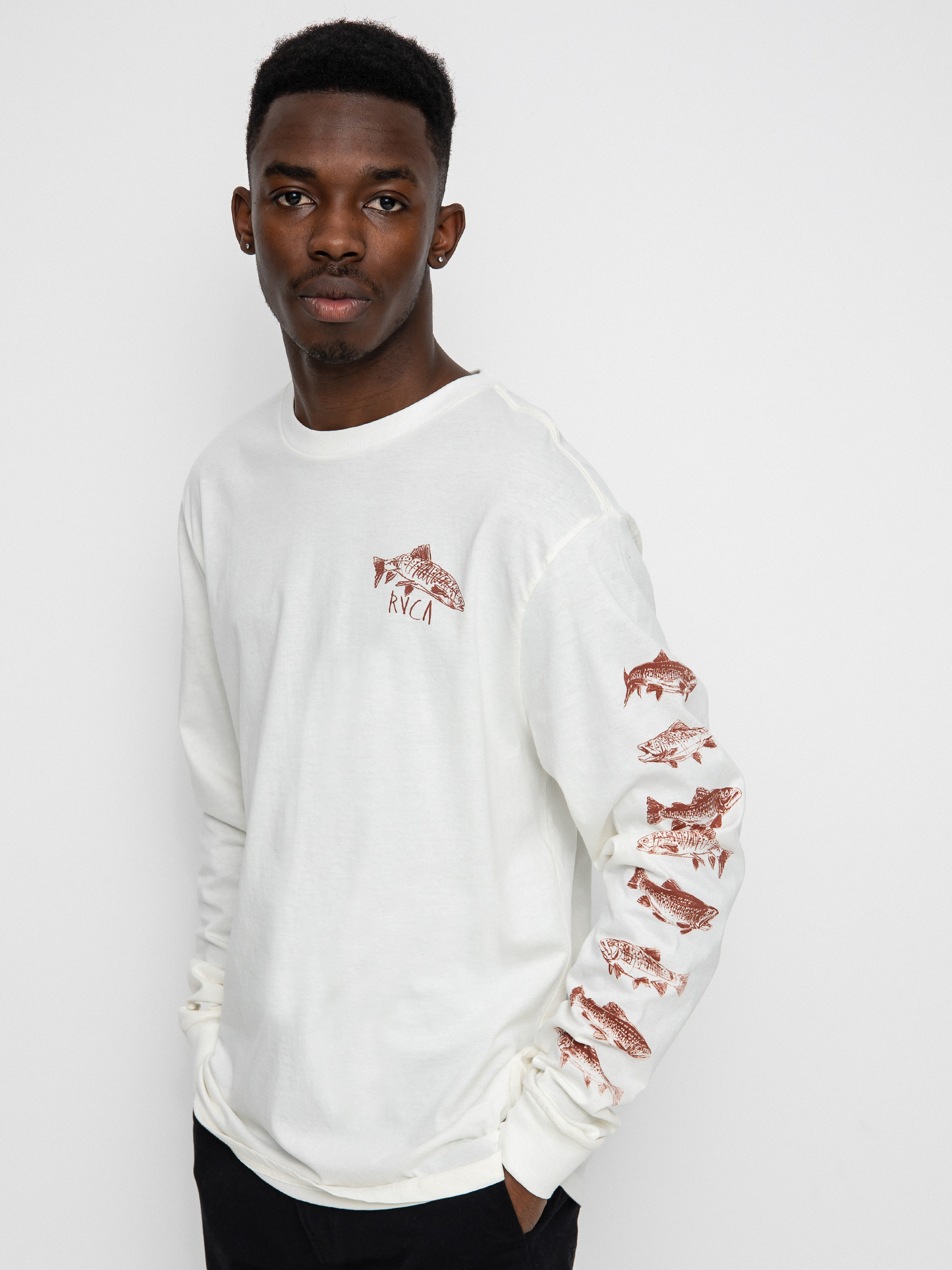 Longsleeve RVCA Downstream (antique white)