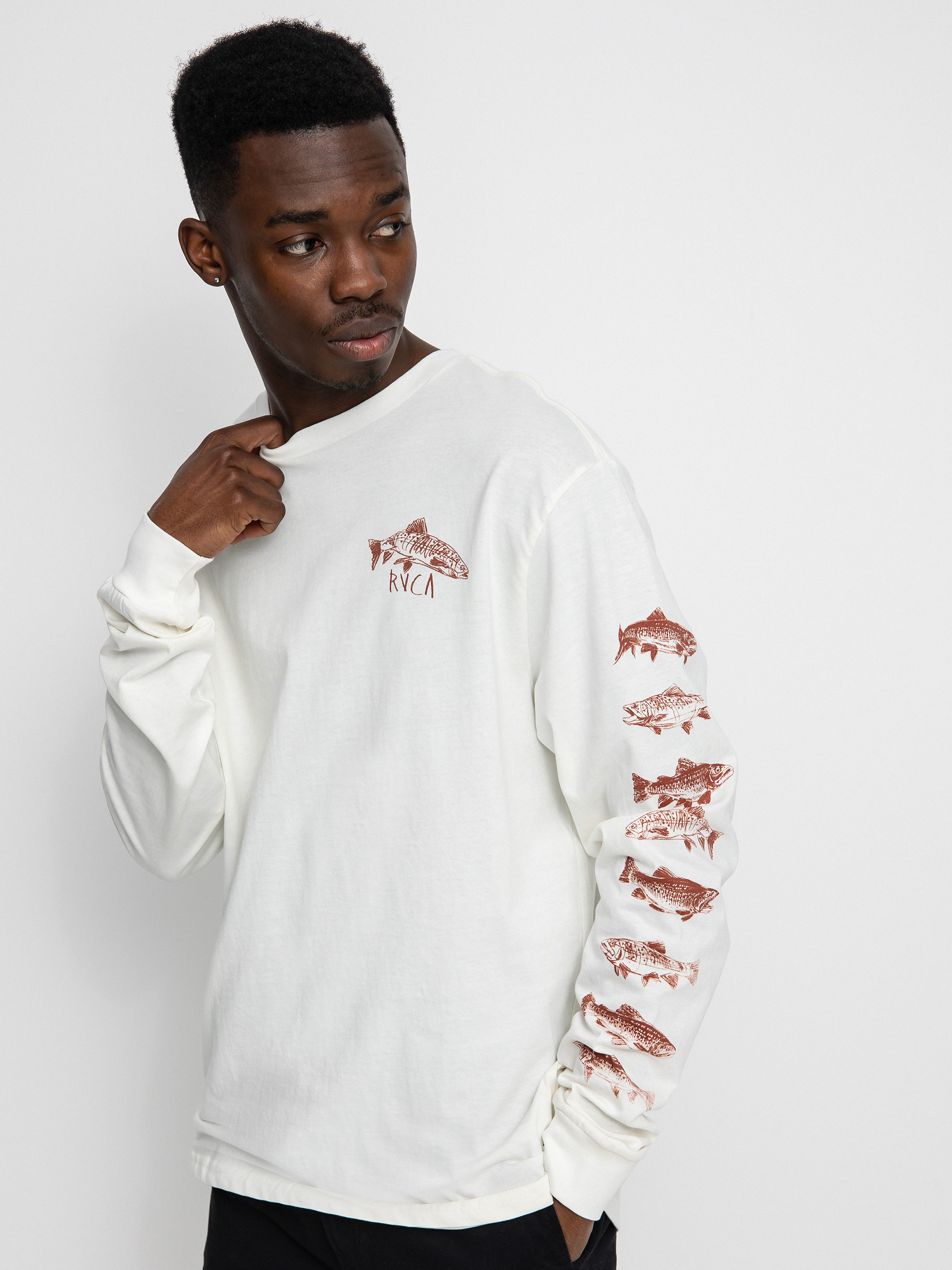 Longsleeve RVCA Downstream (antique white)