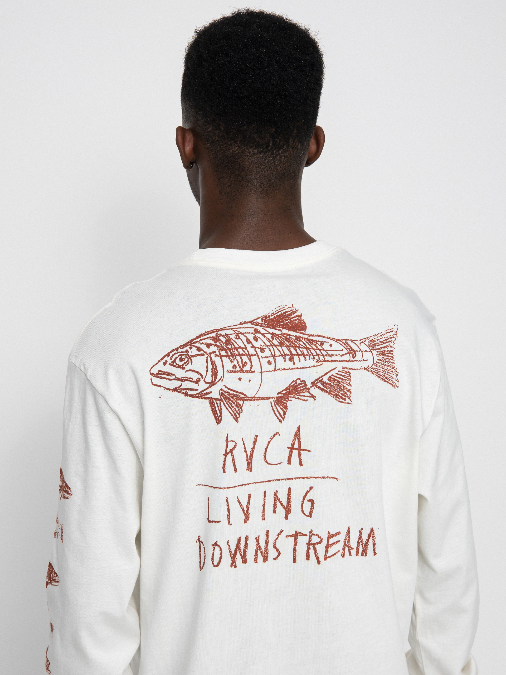 Longsleeve RVCA Downstream (antique white)