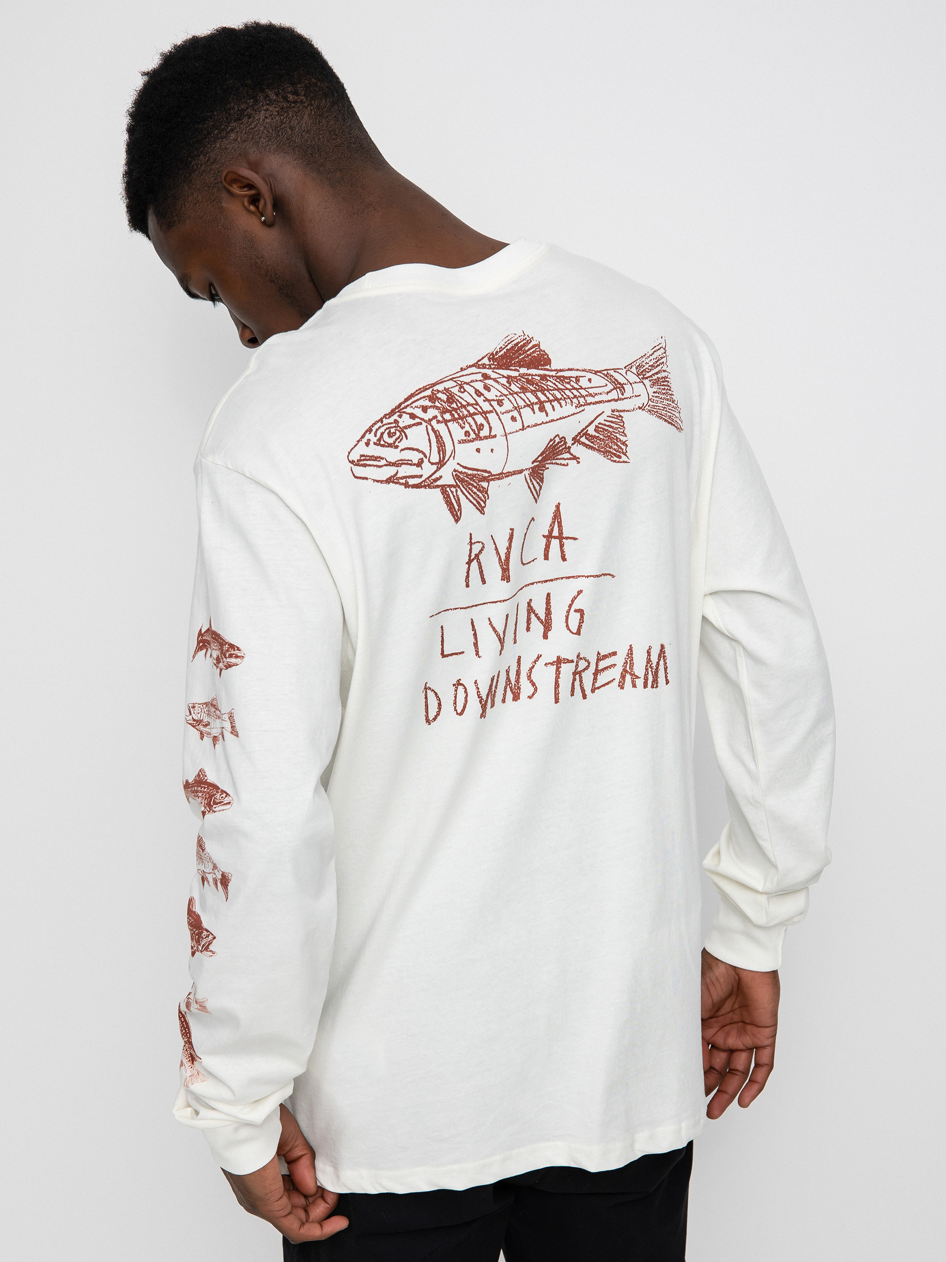Longsleeve RVCA Downstream (antique white)