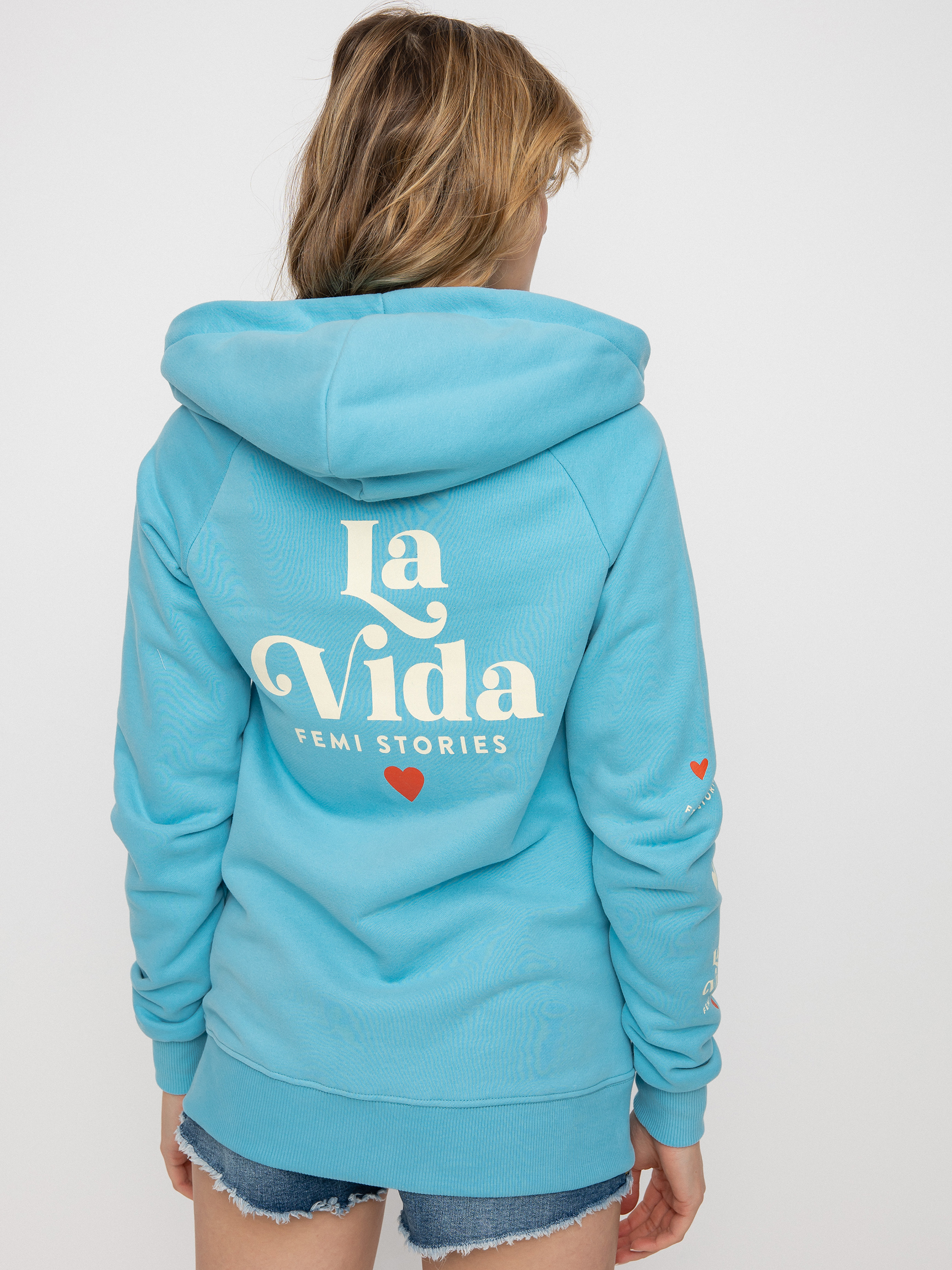 Bluza z kapturem Femi Stories Harun ZHD Wmn (lblu)