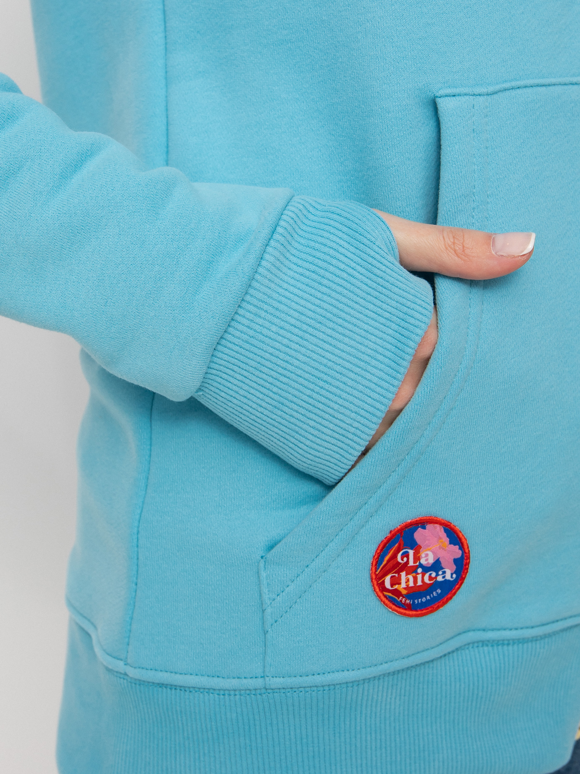 Bluza z kapturem Femi Stories Harun ZHD Wmn (lblu)