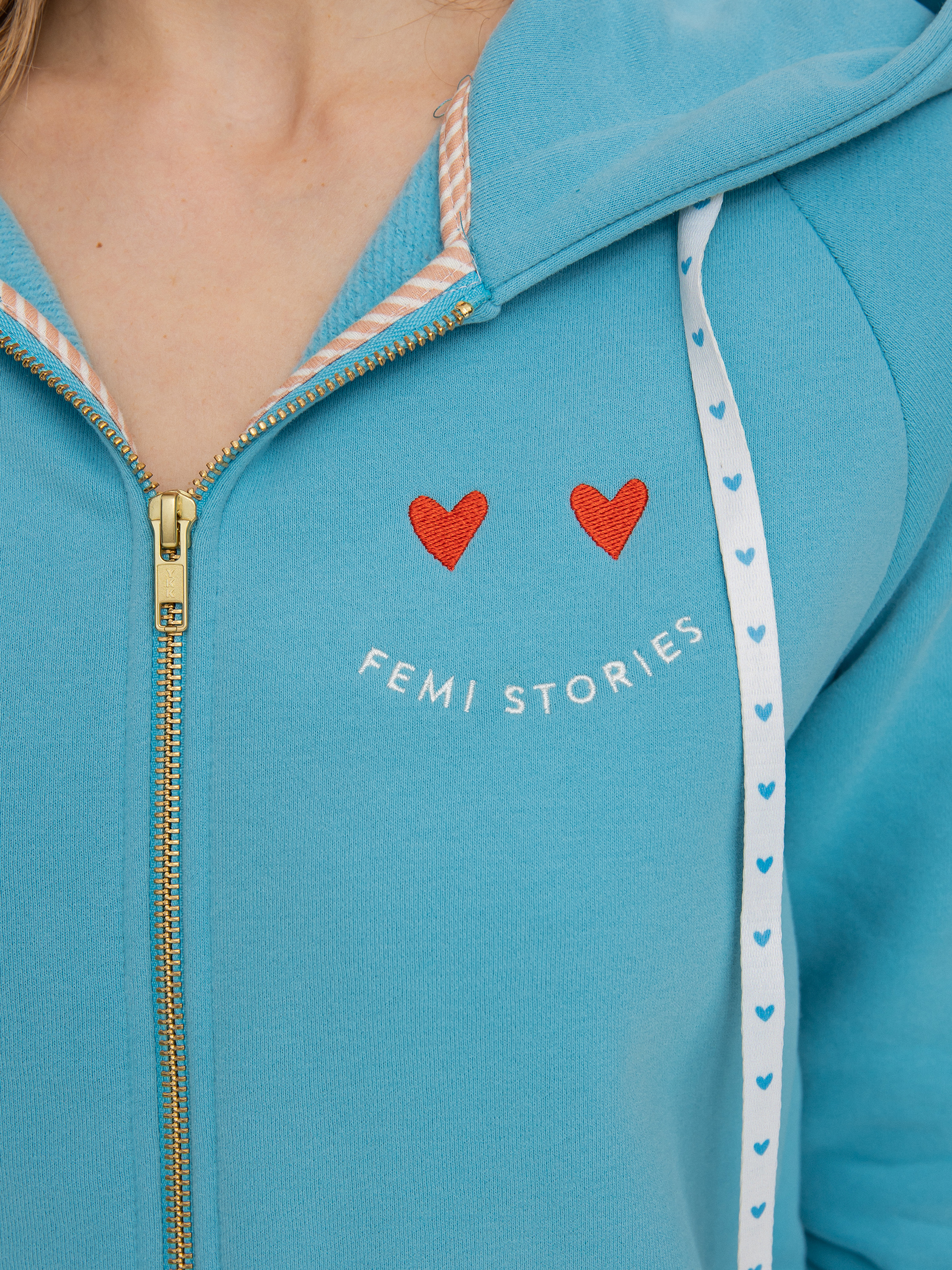 Bluza z kapturem Femi Stories Harun ZHD Wmn (lblu)