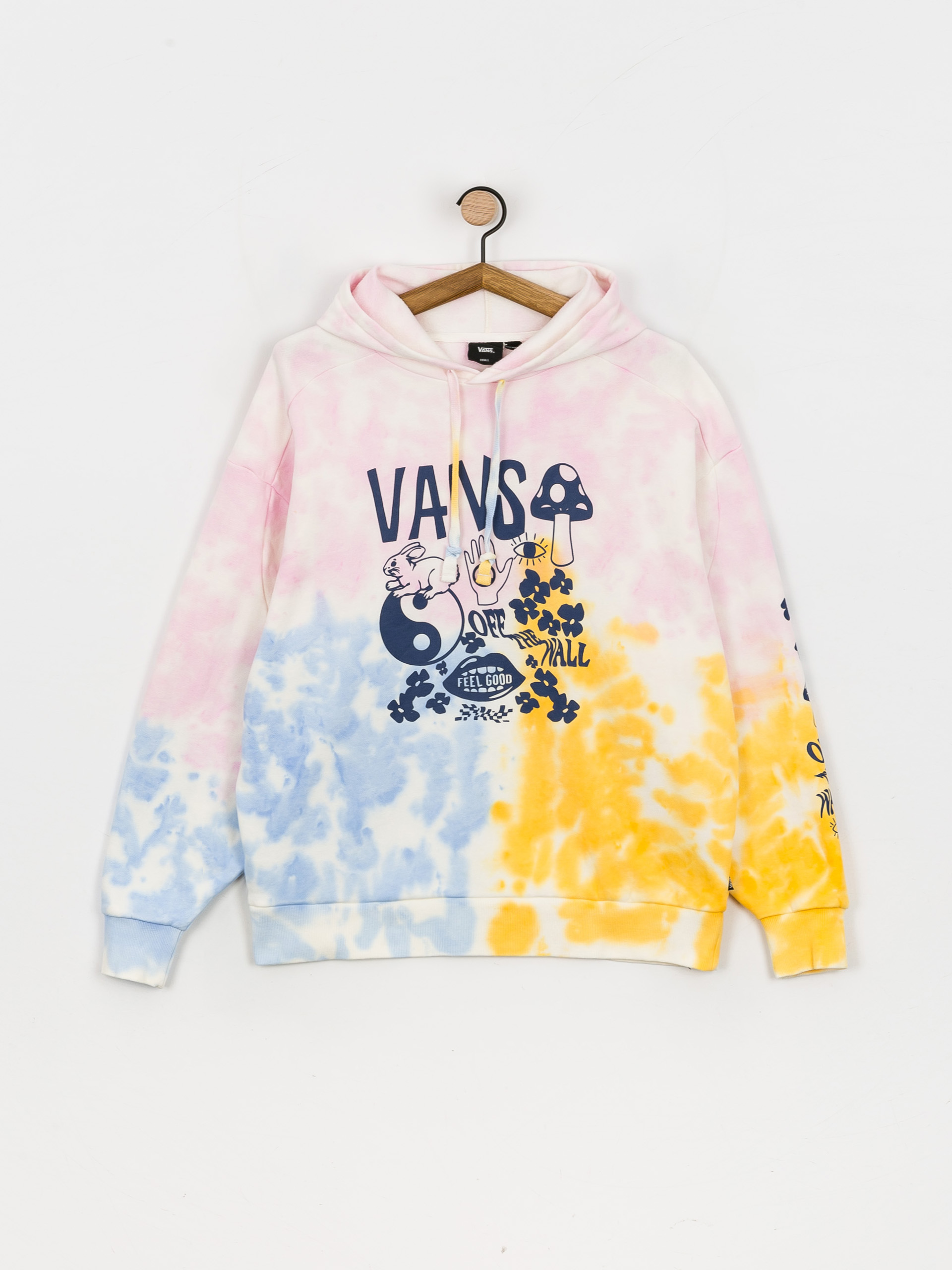 Bluza z kapturem Vans Mascy Daze Tri Dye HD Wmn (cradle pink)