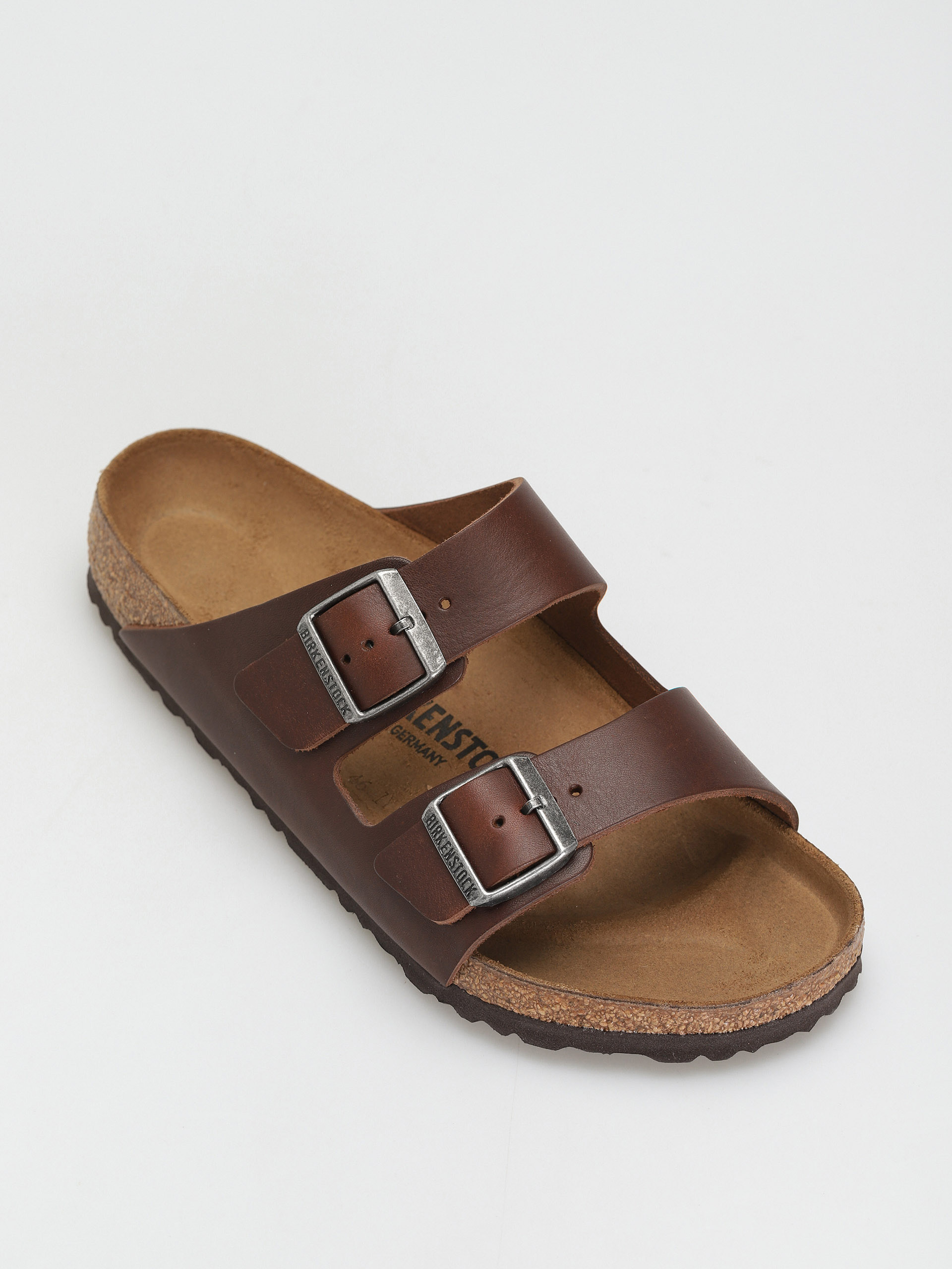 Klapki Birkenstock Arizona Regular (vintage wood roast natural leather)