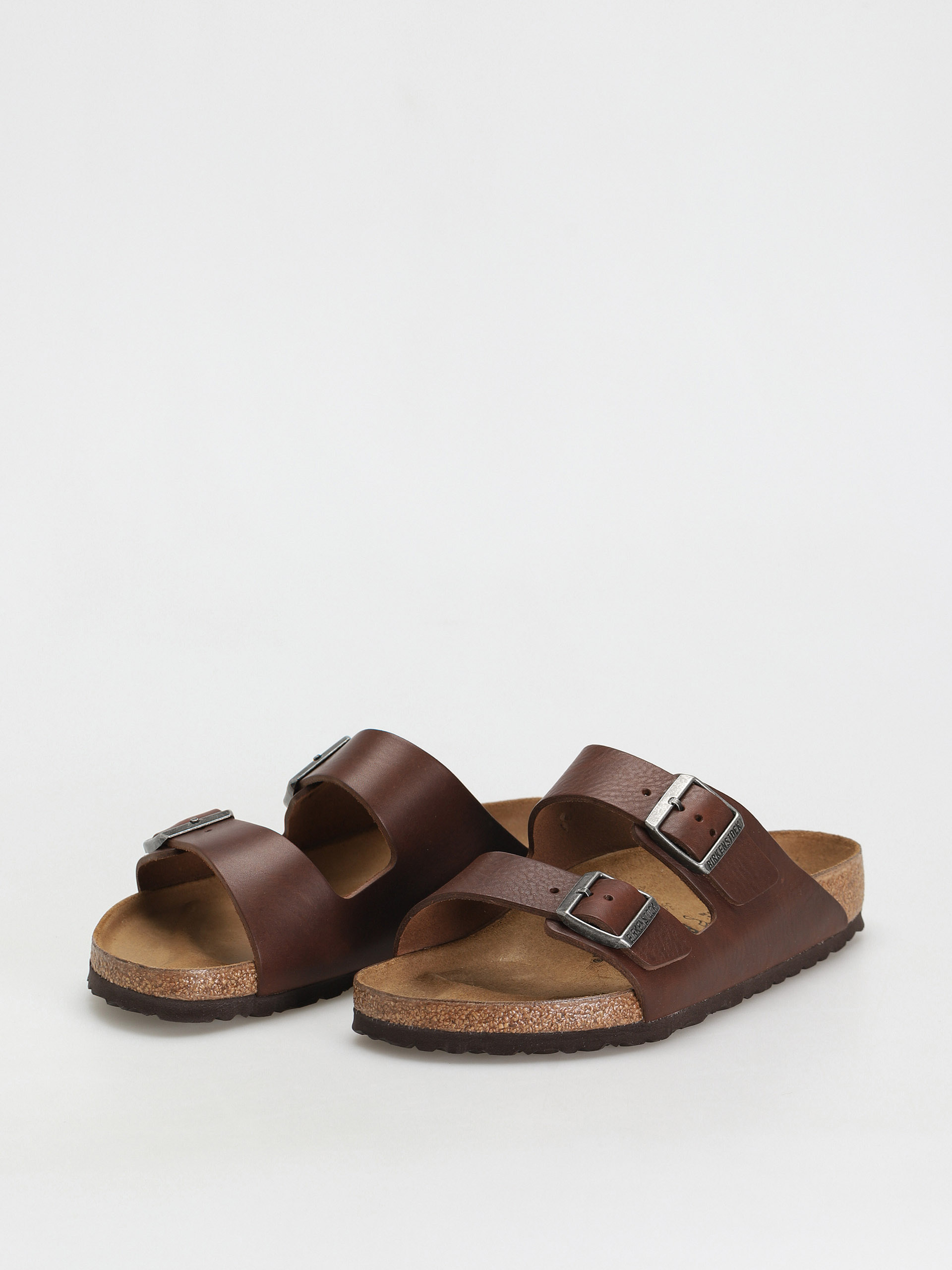 Klapki Birkenstock Arizona Regular (vintage wood roast natural leather)