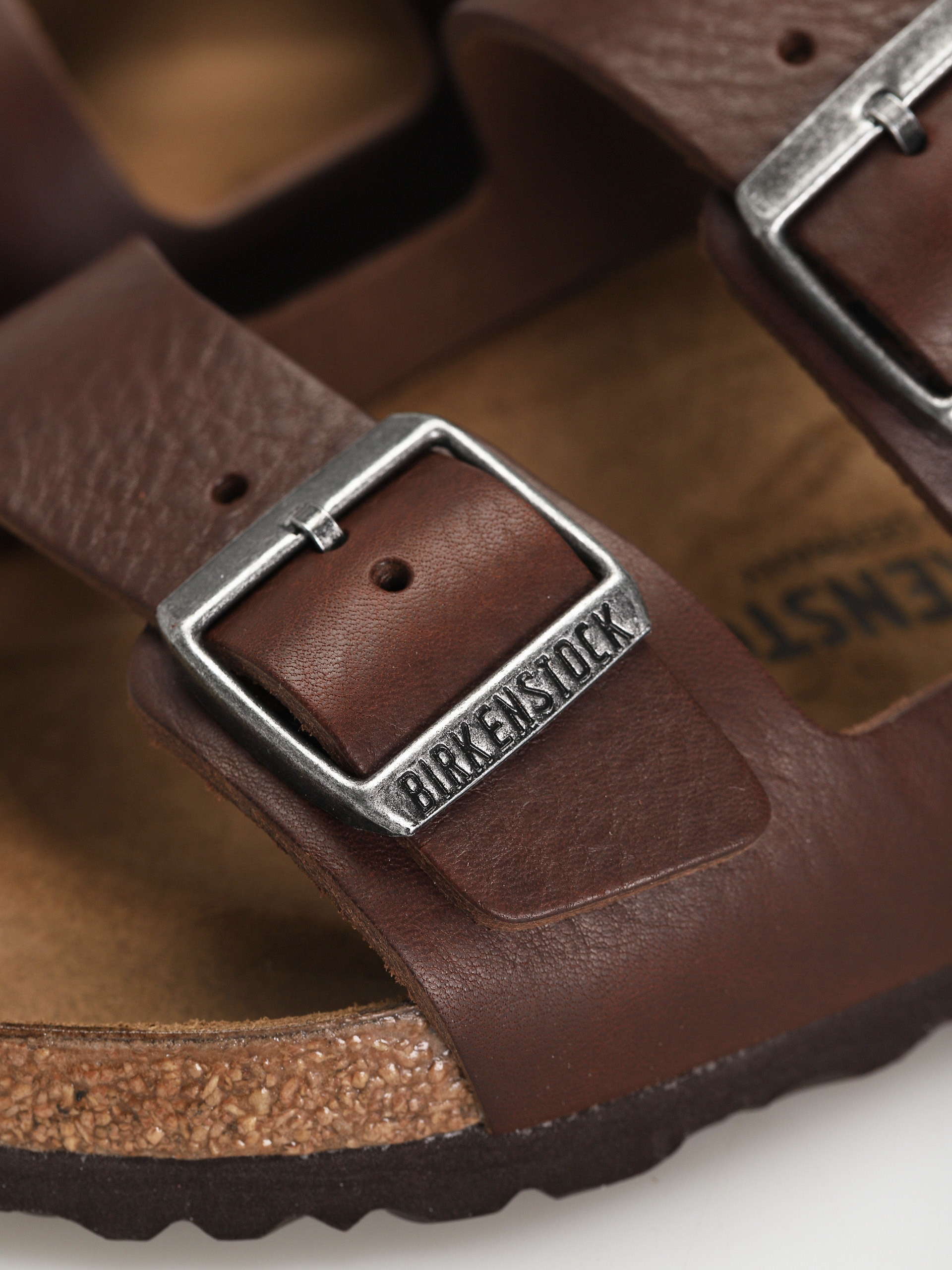 Klapki Birkenstock Arizona Regular (vintage wood roast natural leather)
