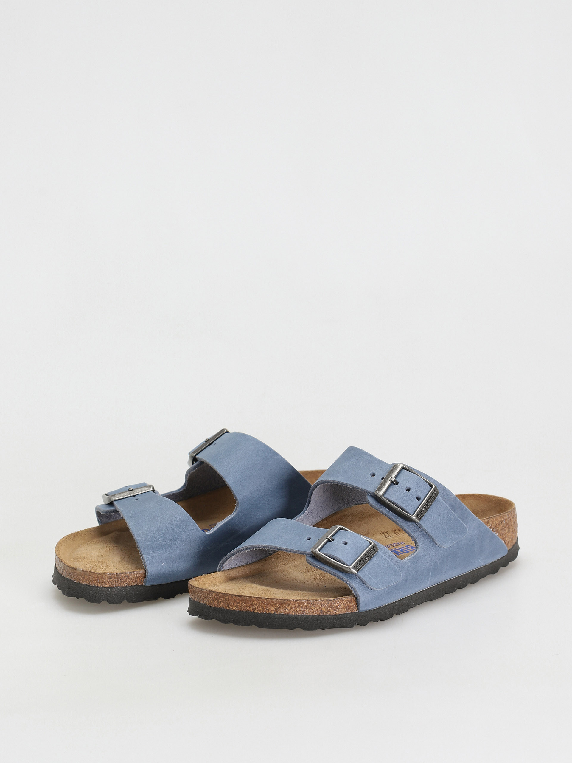 Klapki Birkenstock Arizona Sfb Narrow Wmn (dusty blue waxy leather)