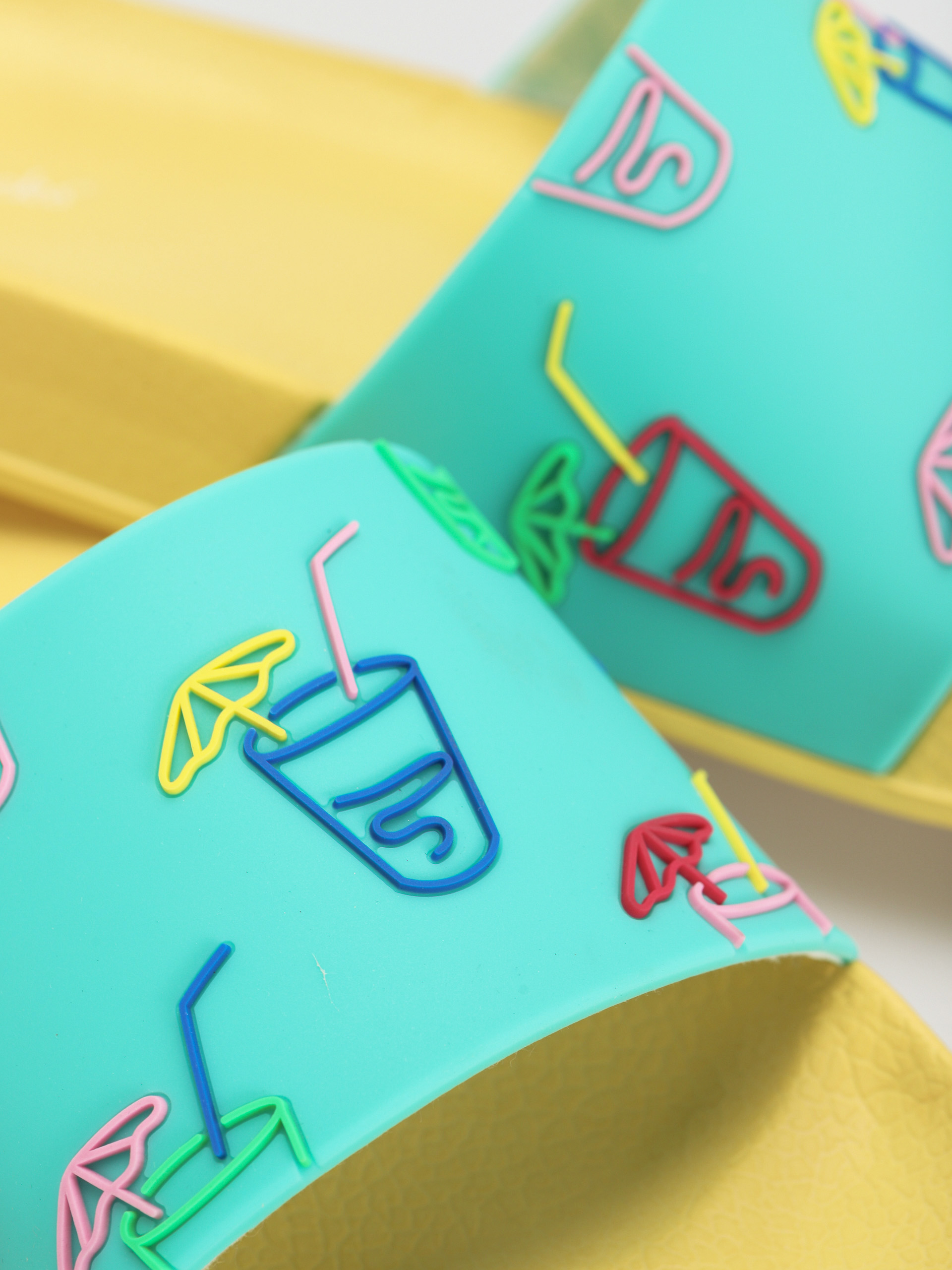 Klapki Happy Socks Lemonade (yellow/teal)