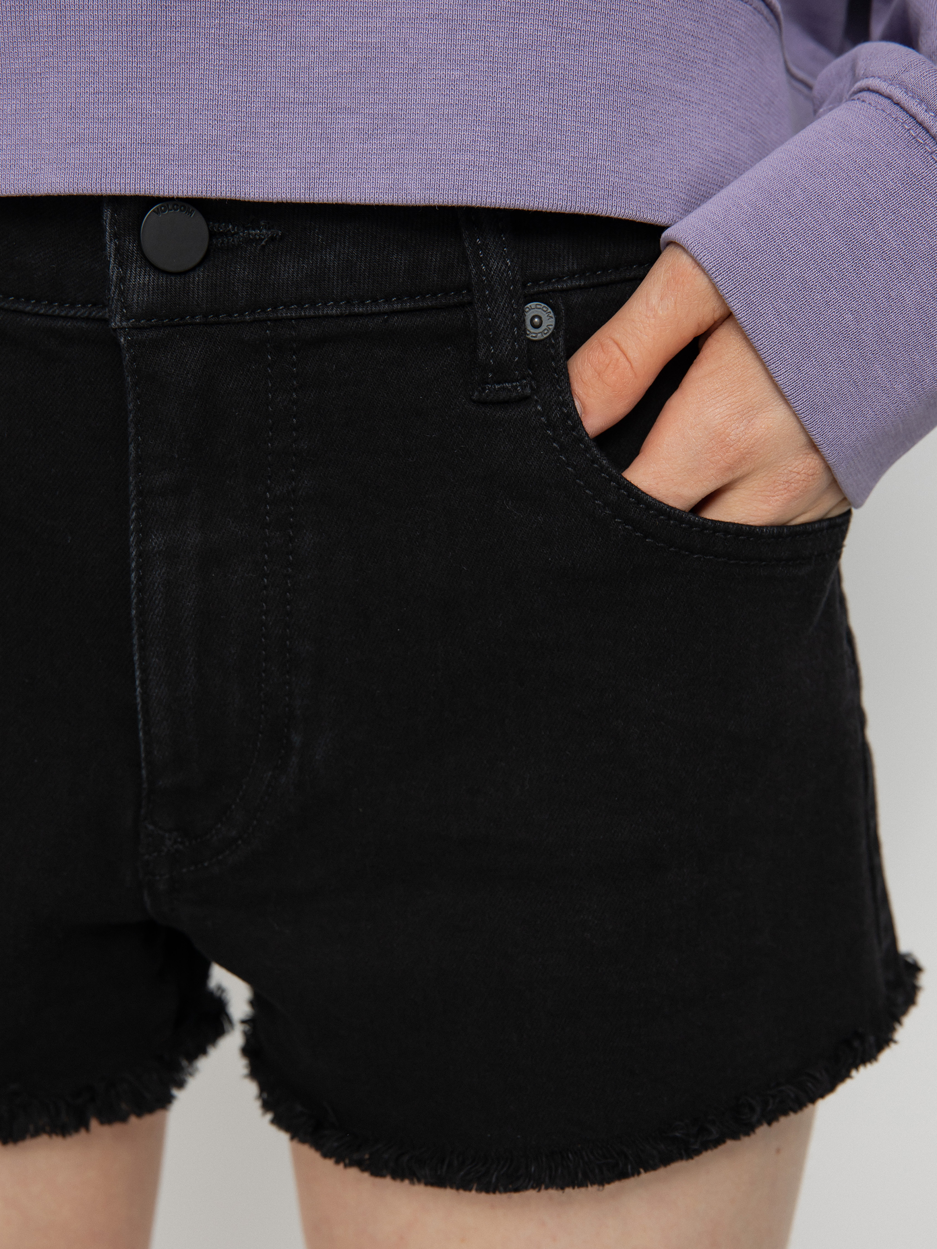 Szorty Volcom Stoney Stretch Wmn (premium wash black)