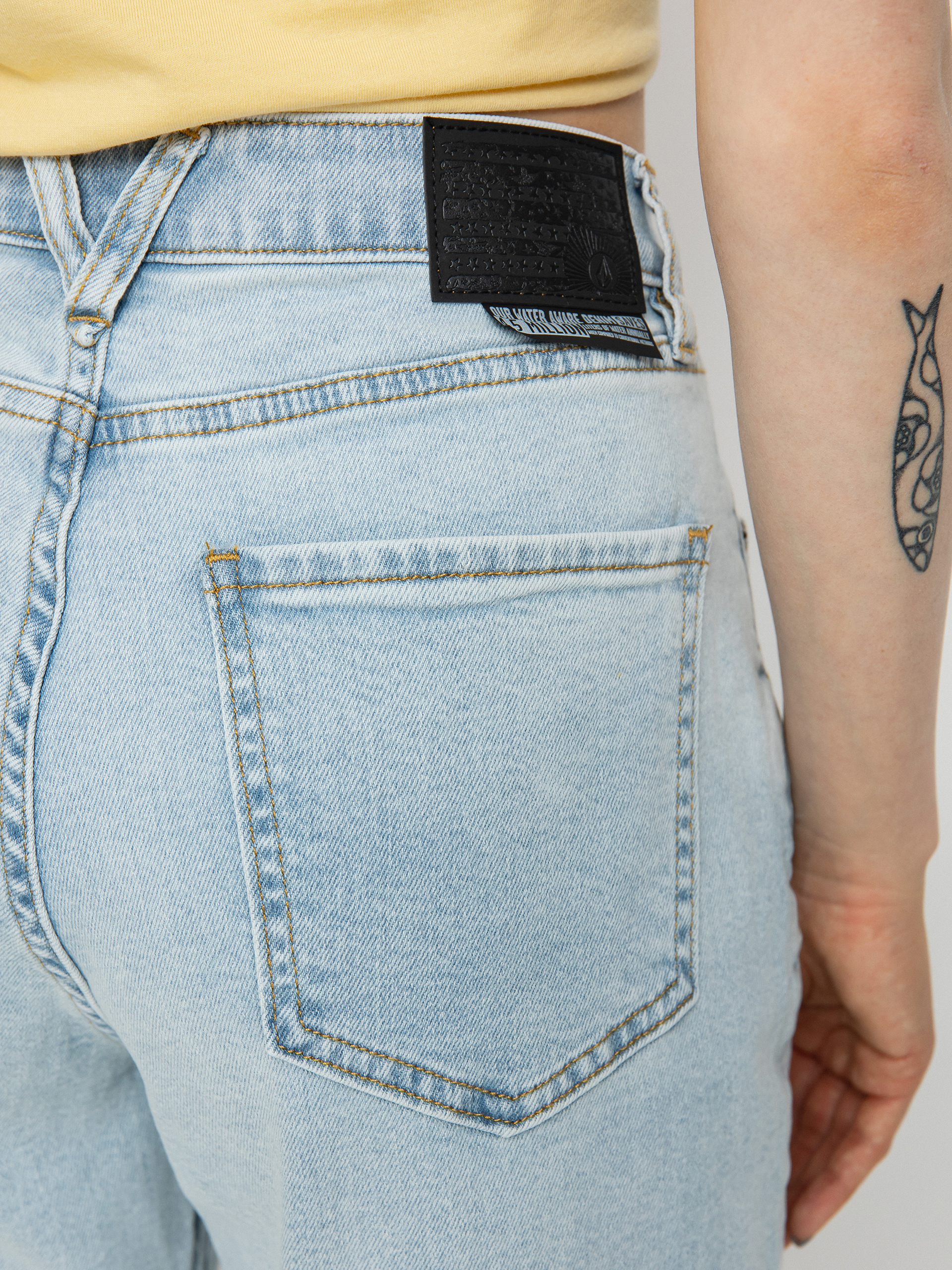 Spodnie Volcom Stn Step Hirise Wmn (thrifter blue light)