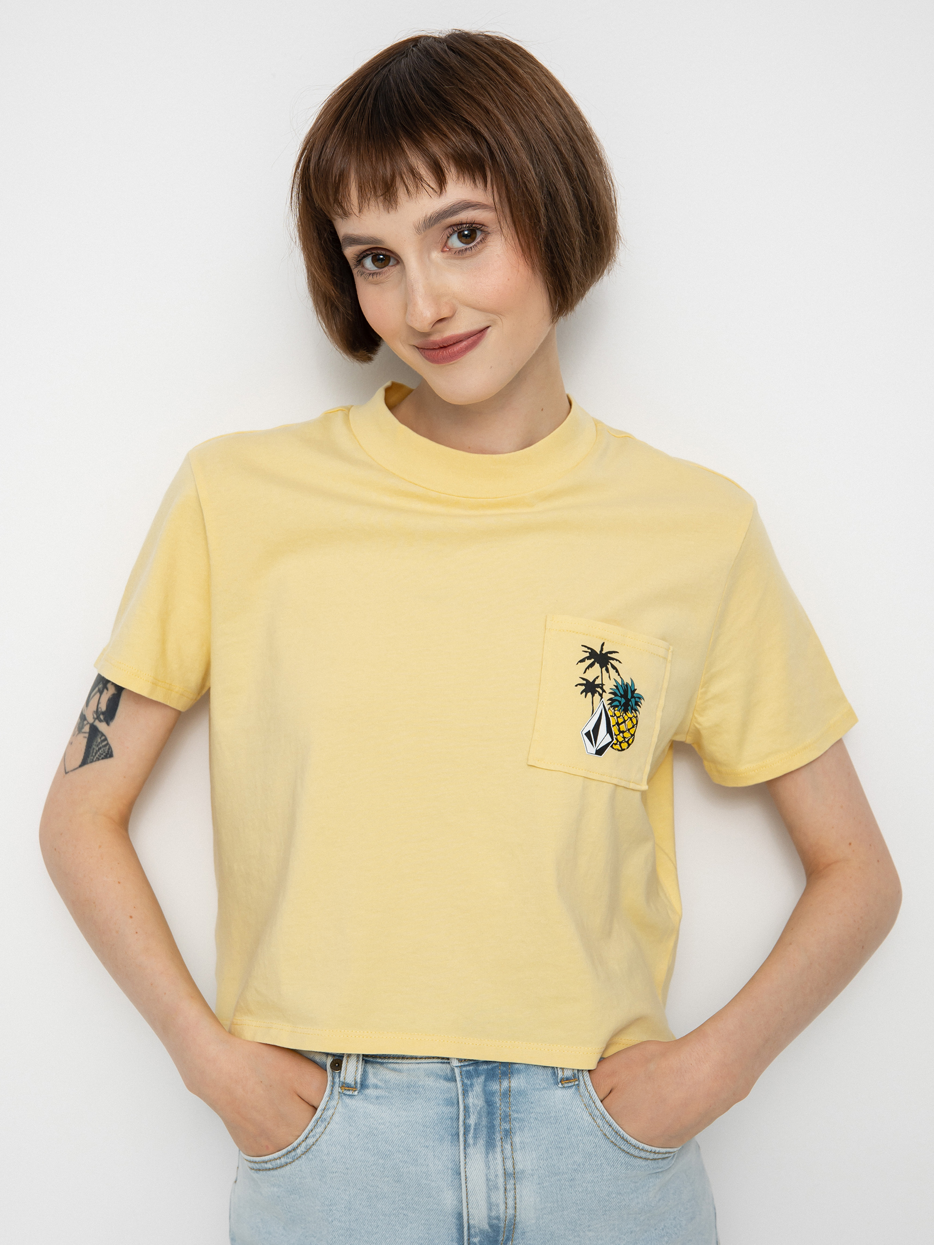 T-shirt Volcom Pocket Dial Wmn (wheat)