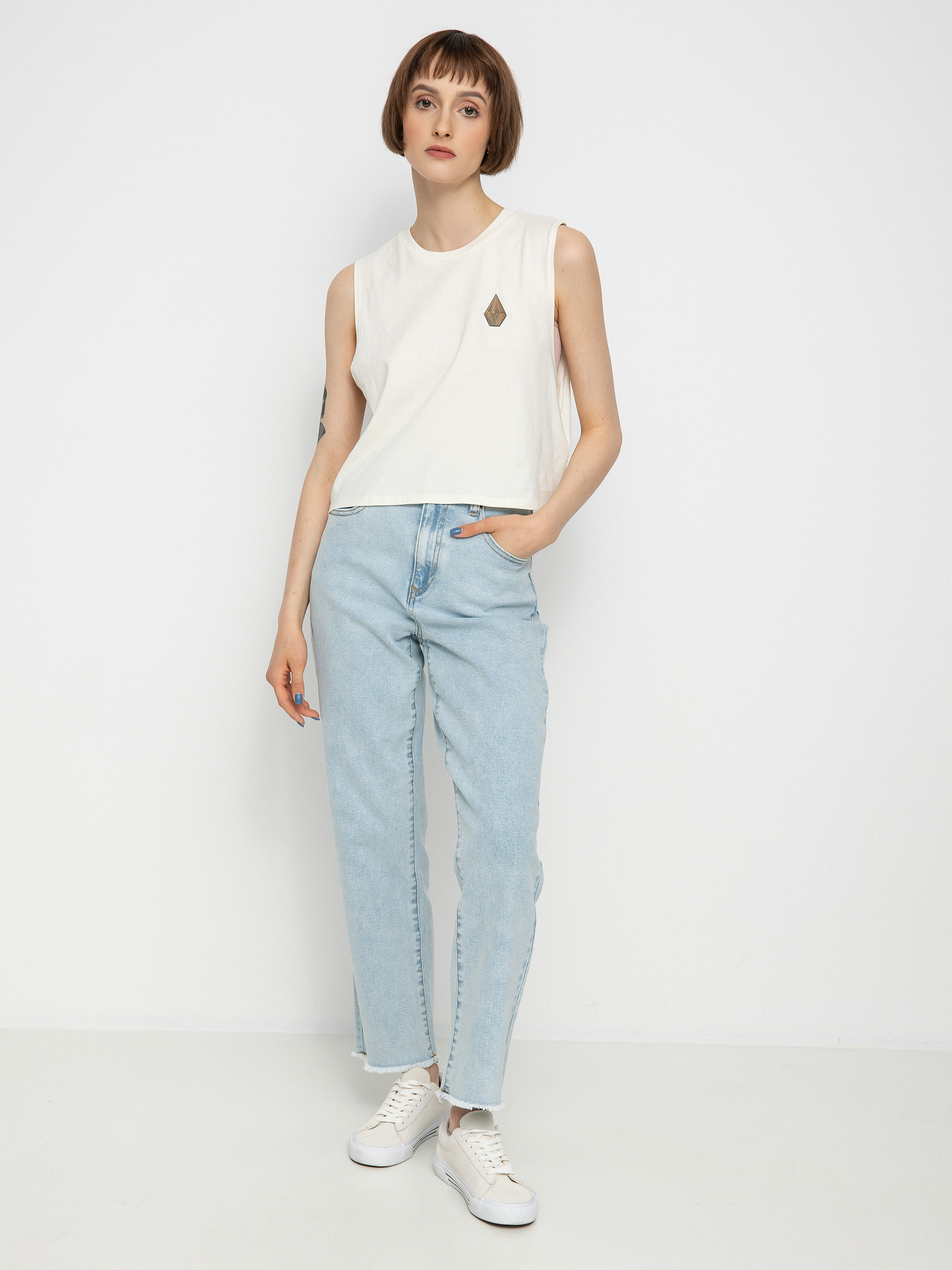 Koszulka Volcom Thomas Hooper Crop Wmn (star white)