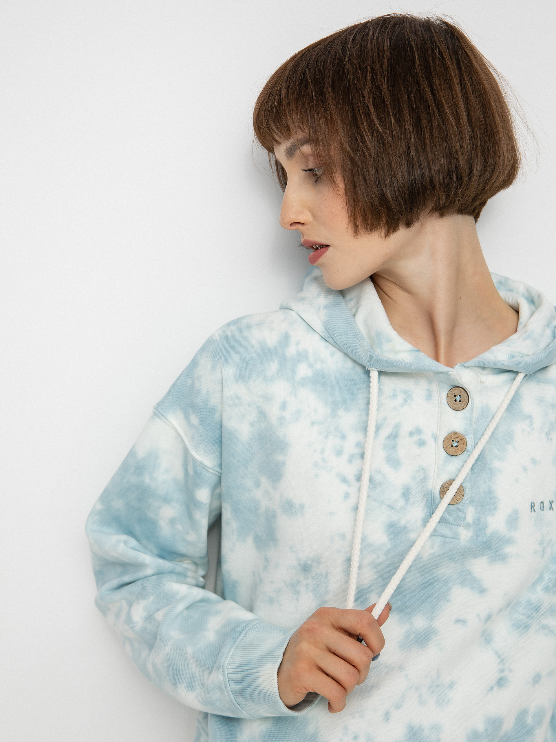 Bluza z kapturem Roxy Girls Trip HD Wmn (cool blue)