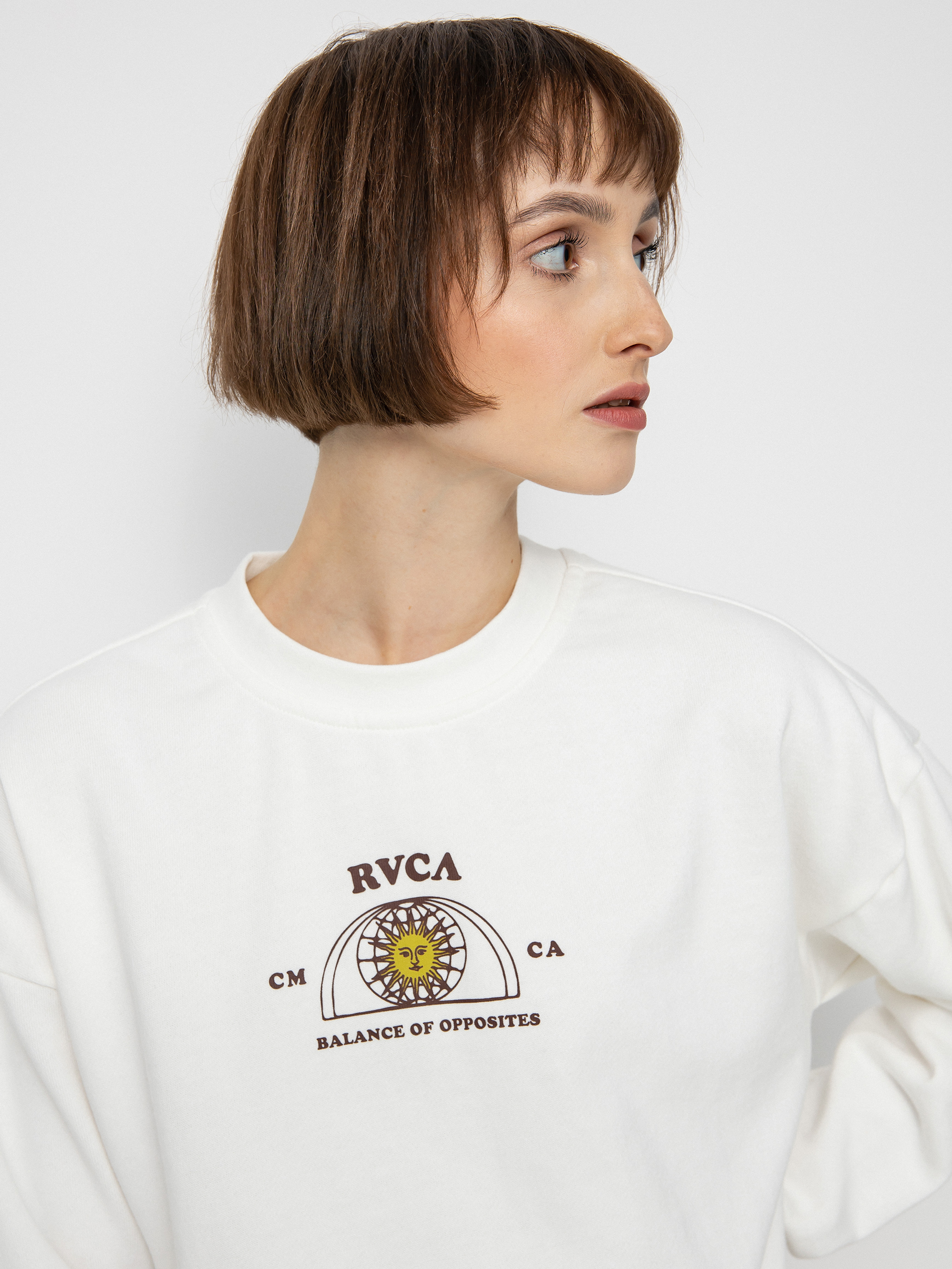 Bluza RVCA West Crew Wmn (vintage white)