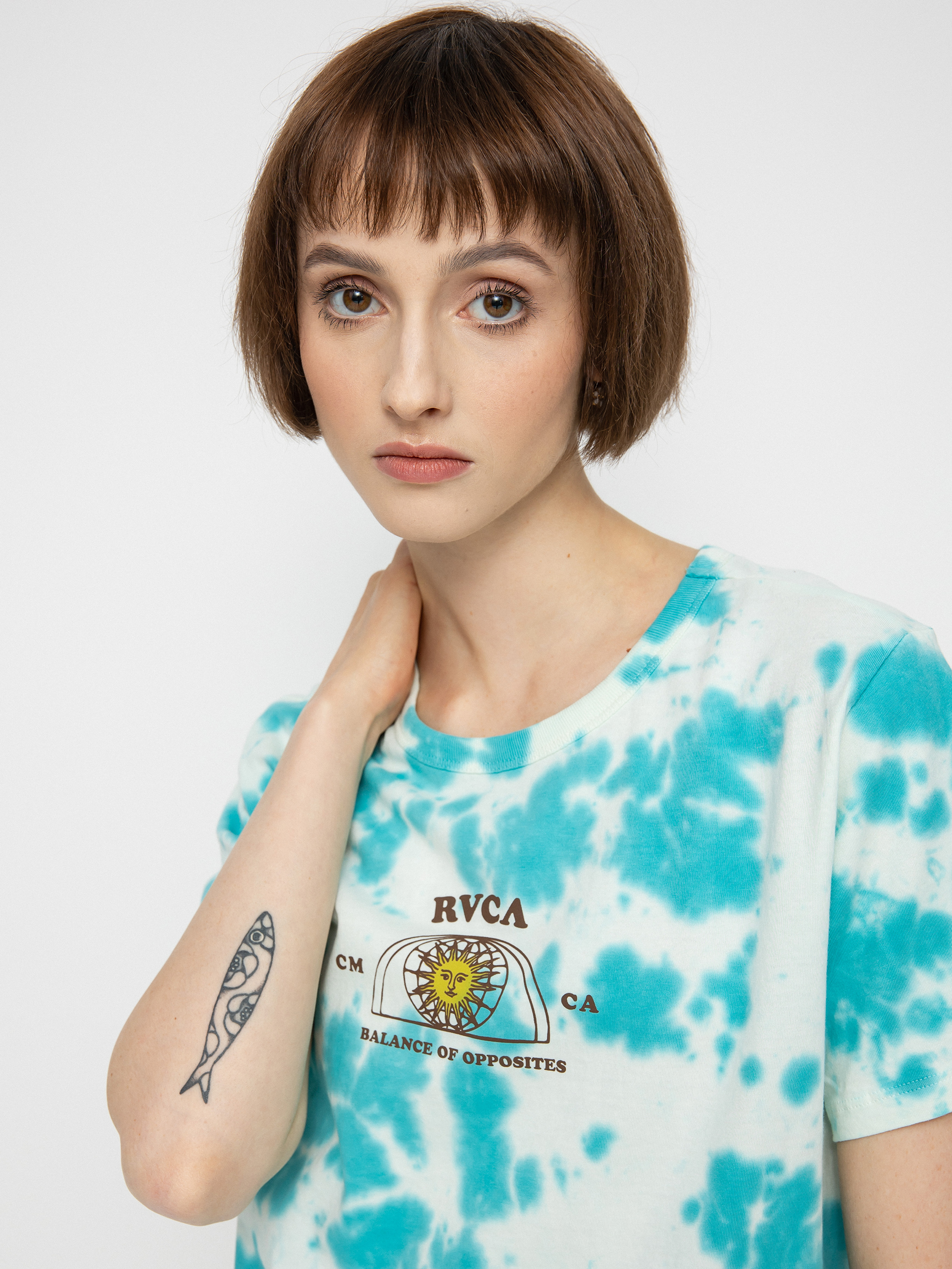 T-shirt RVCA West Wmn (blue tie dye)