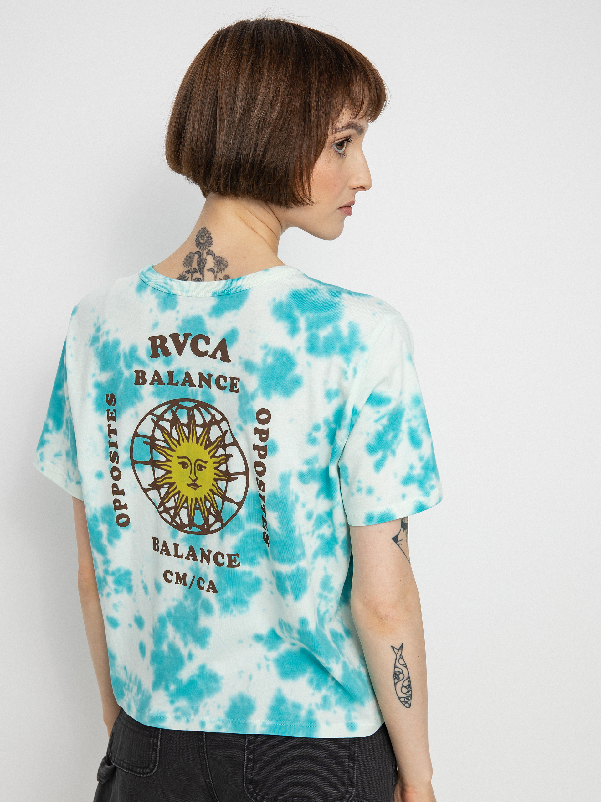 T-shirt RVCA West Wmn (blue tie dye)