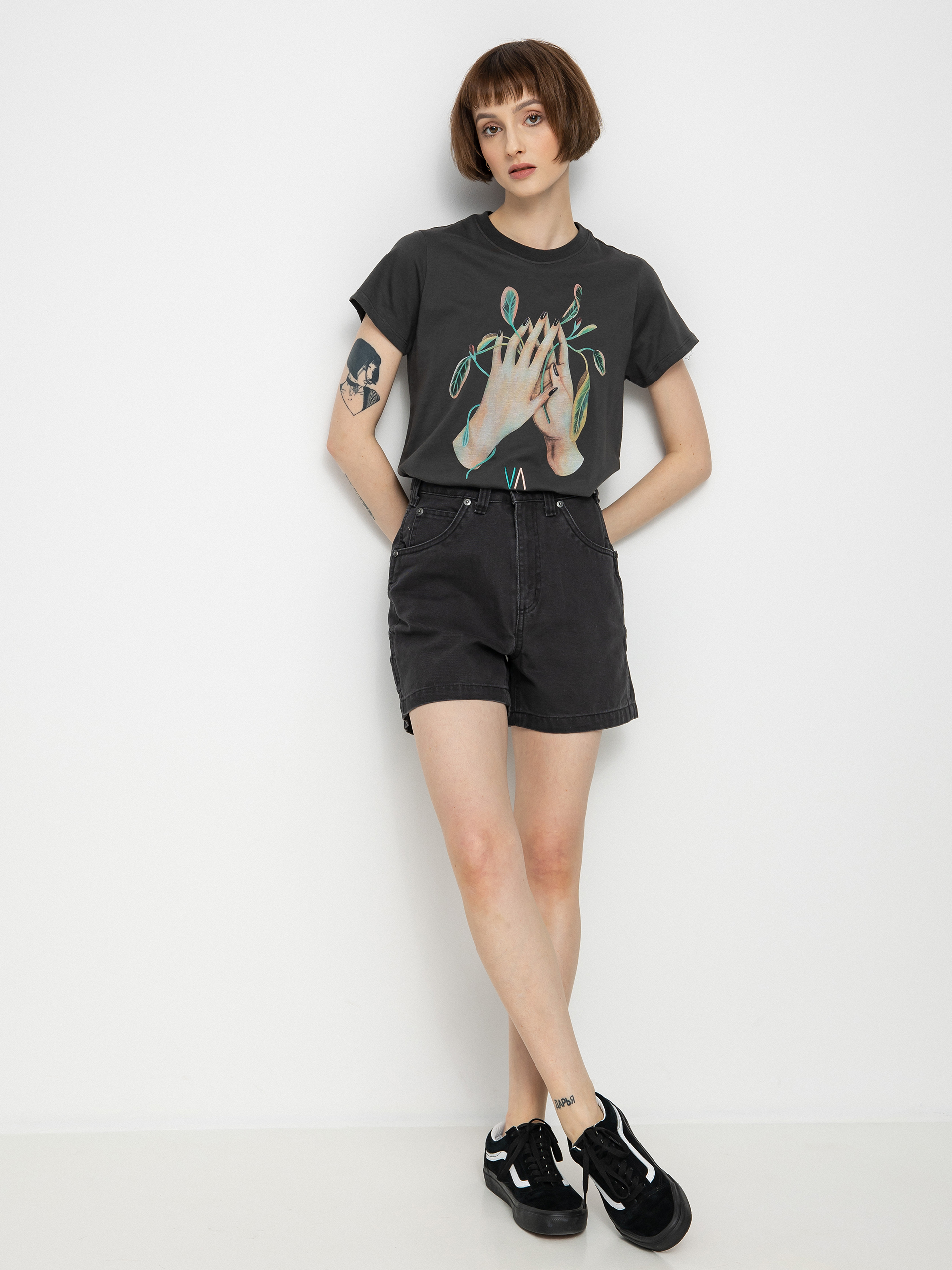 T-shirt RVCA Pray Wmn (pirate black)