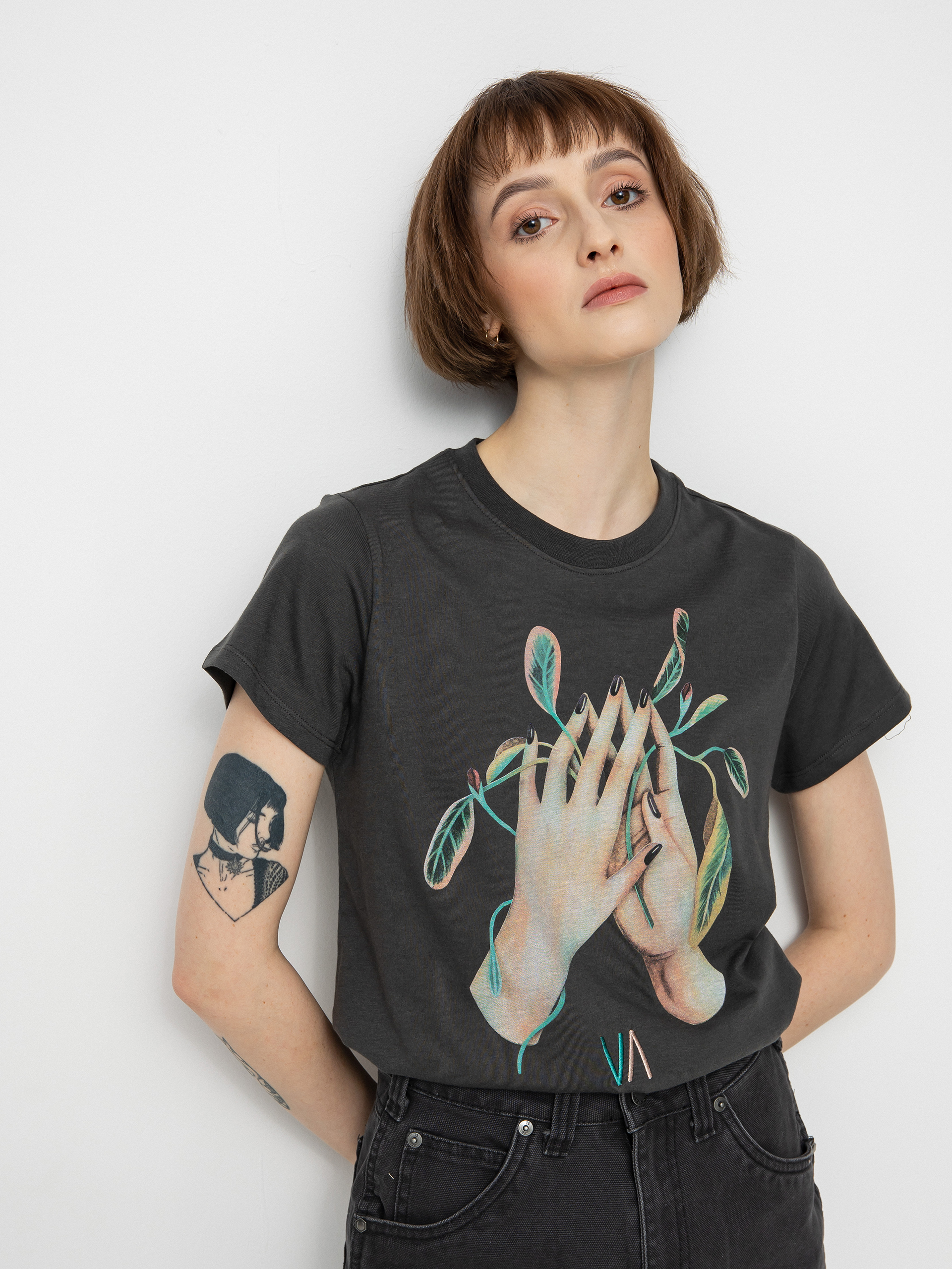 T-shirt RVCA Pray Wmn (pirate black)