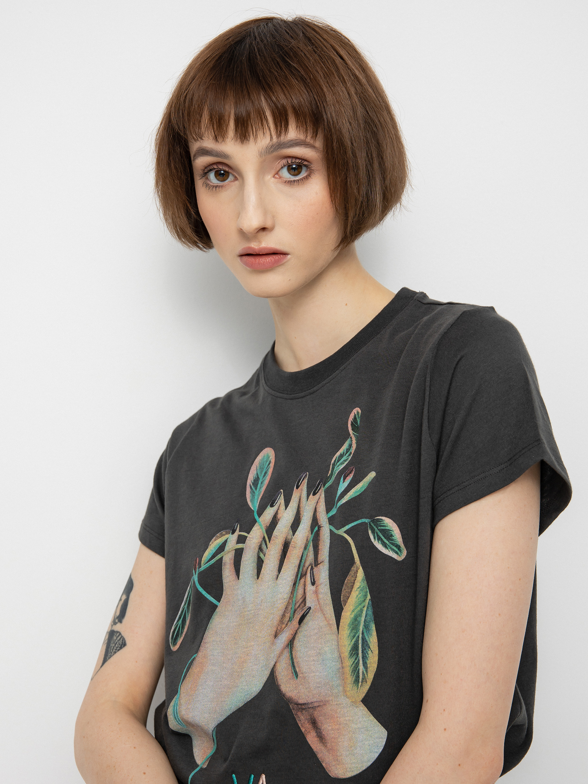 T-shirt RVCA Pray Wmn (pirate black)