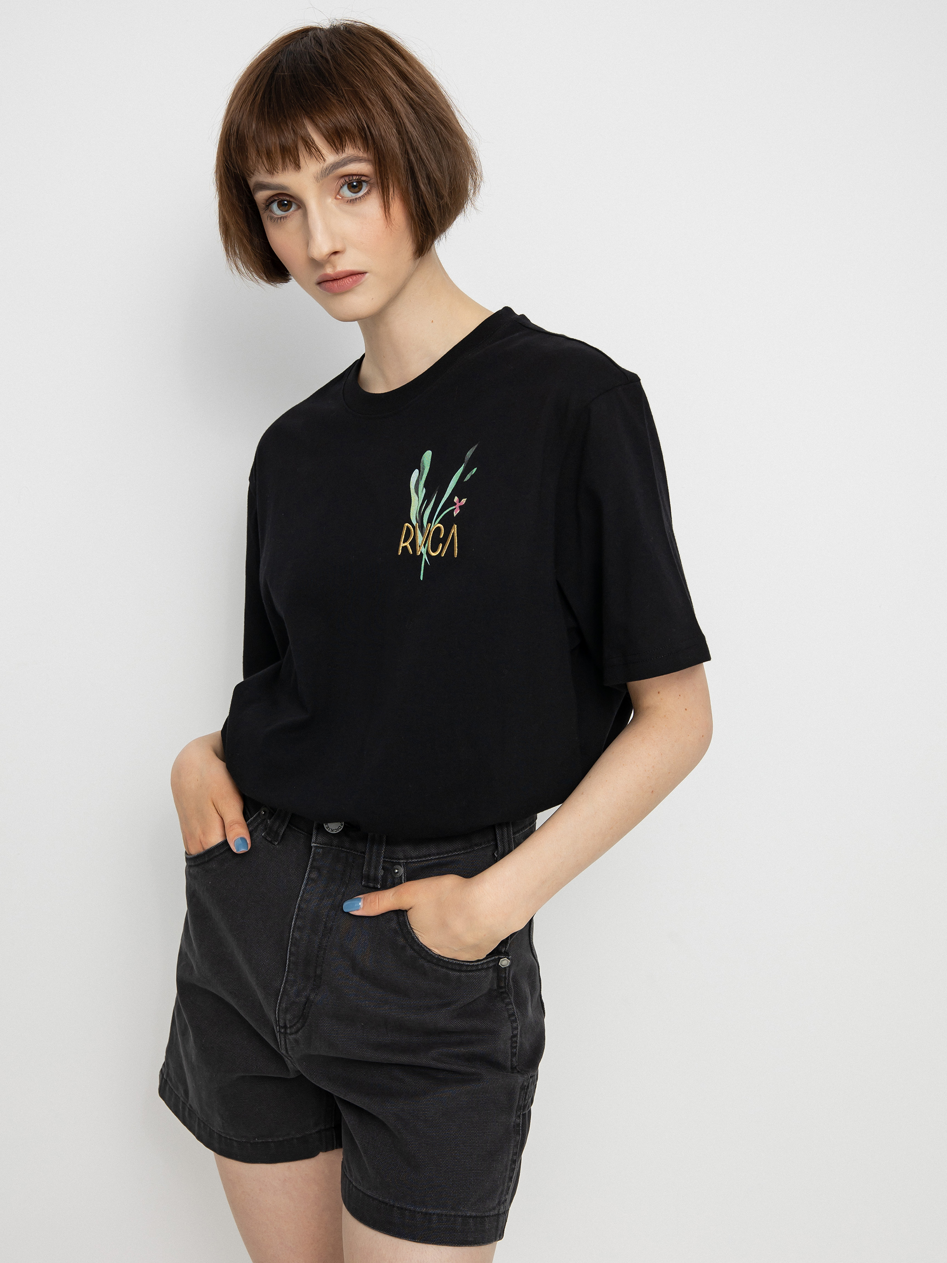 T-shirt RVCA Tigers Wmn (black)