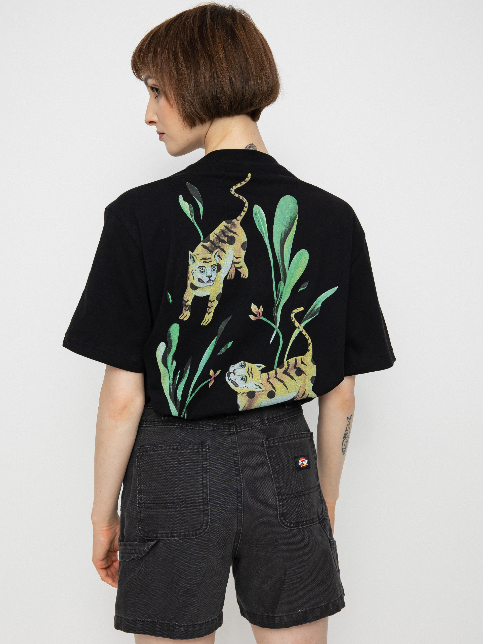 T-shirt RVCA Tigers Wmn (black)