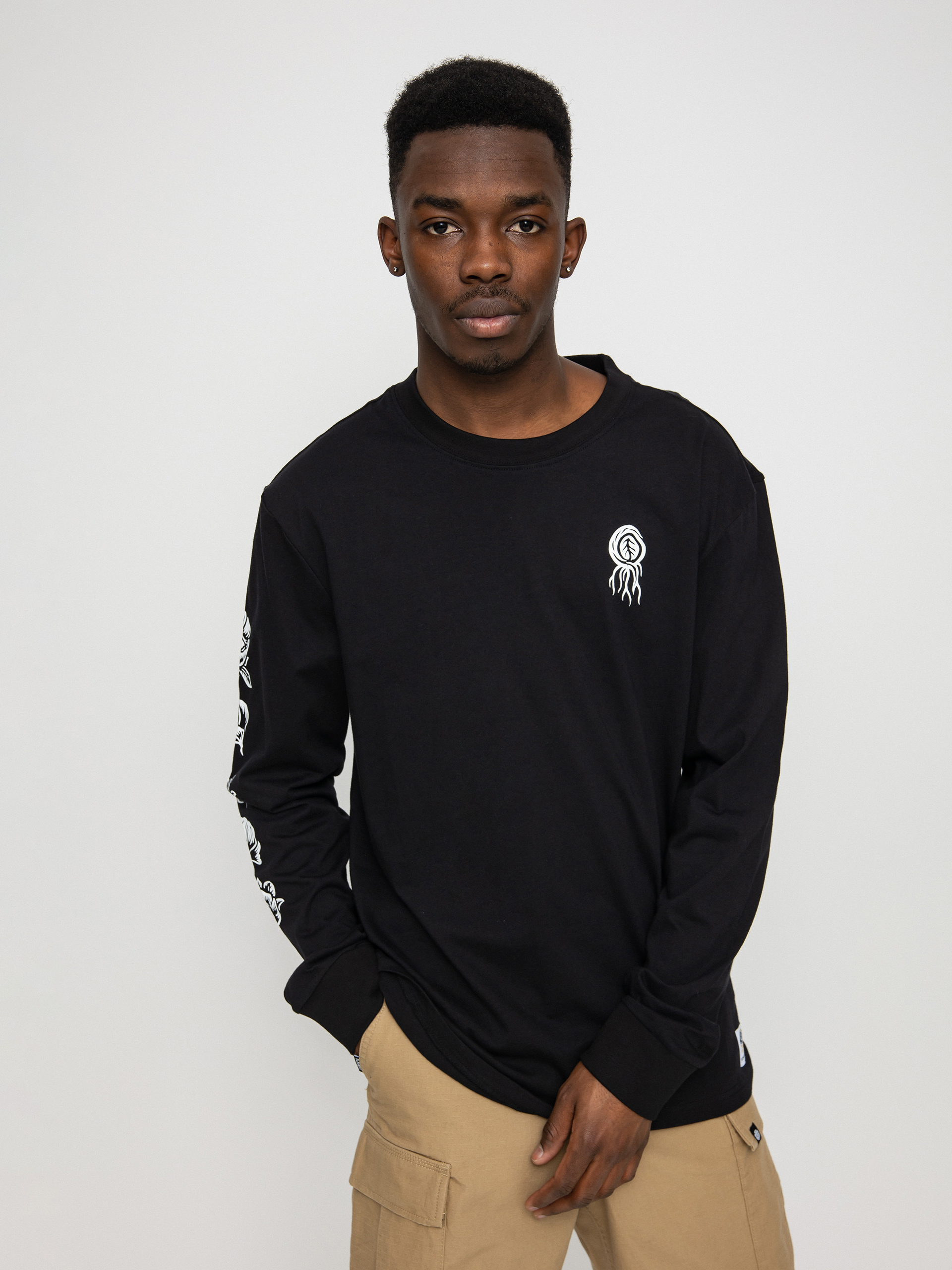 Longsleeve Element Bloom (flint black)