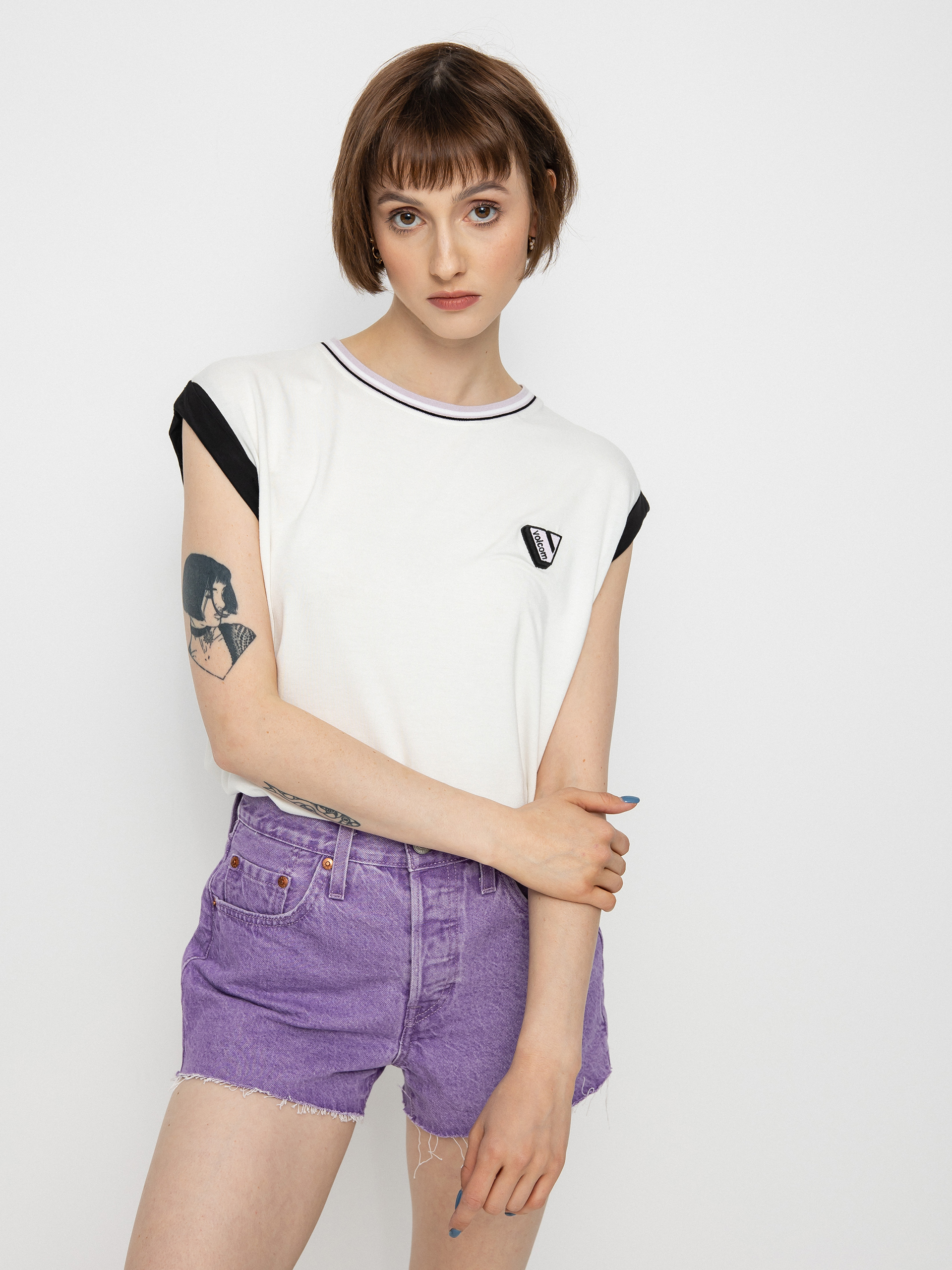 Koszulka Volcom Siiya Knit Top Wmn (white)