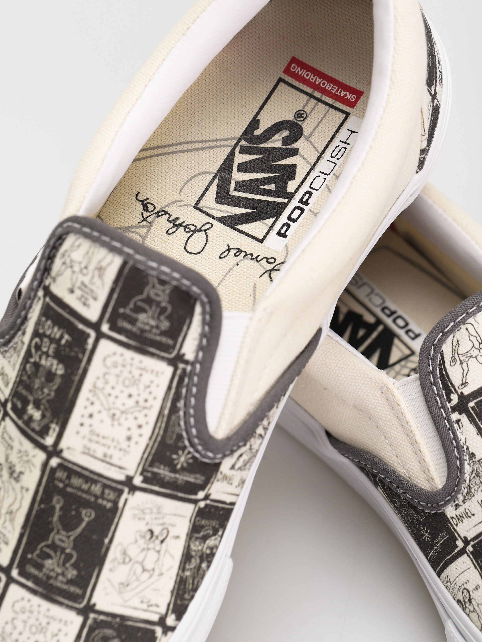 Buty Vans Skate Slip On (daniel johnston/raven)