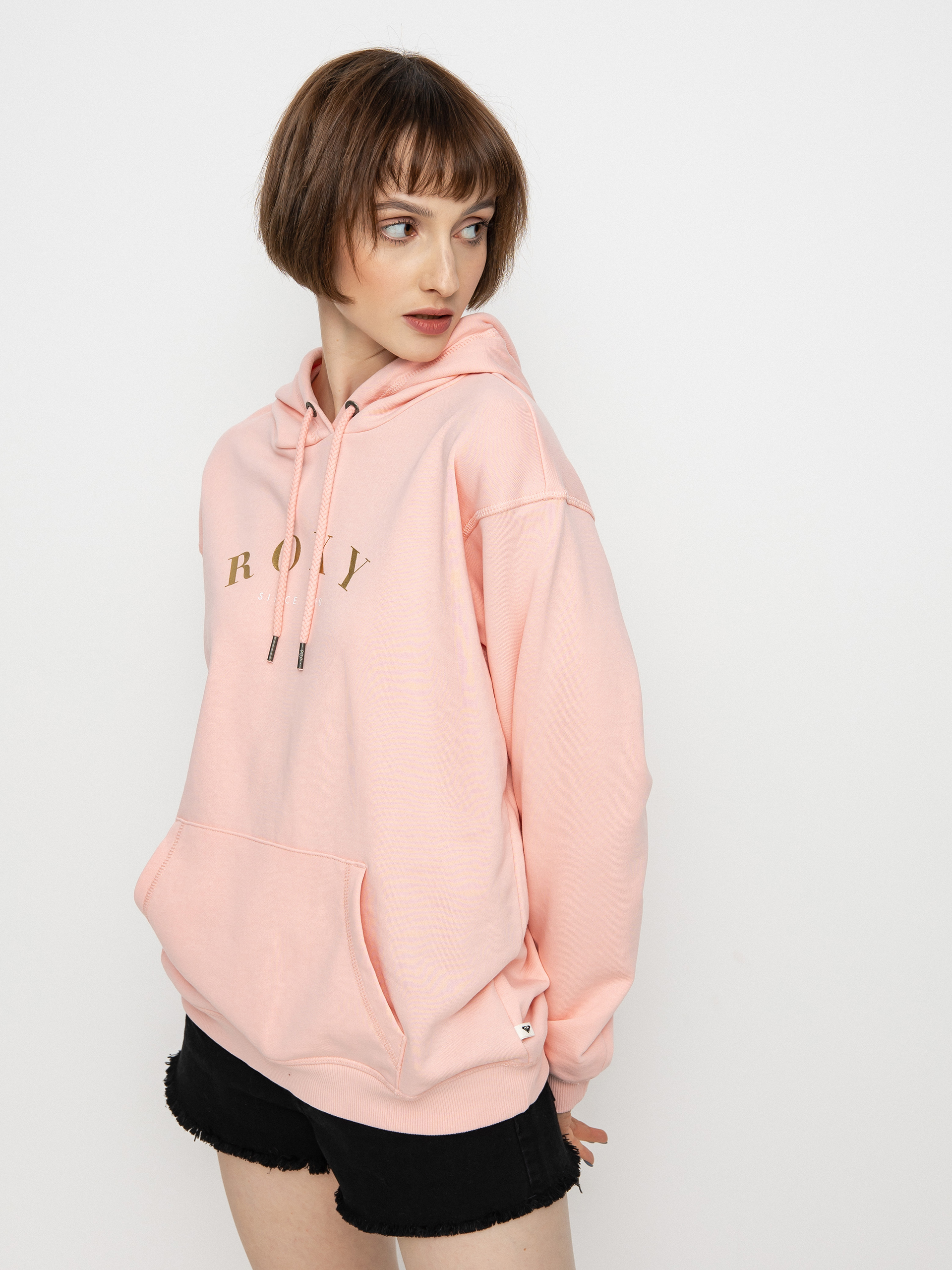 Bluza z kapturem Roxy Surf Stoked HD Wmn (powder pink)
