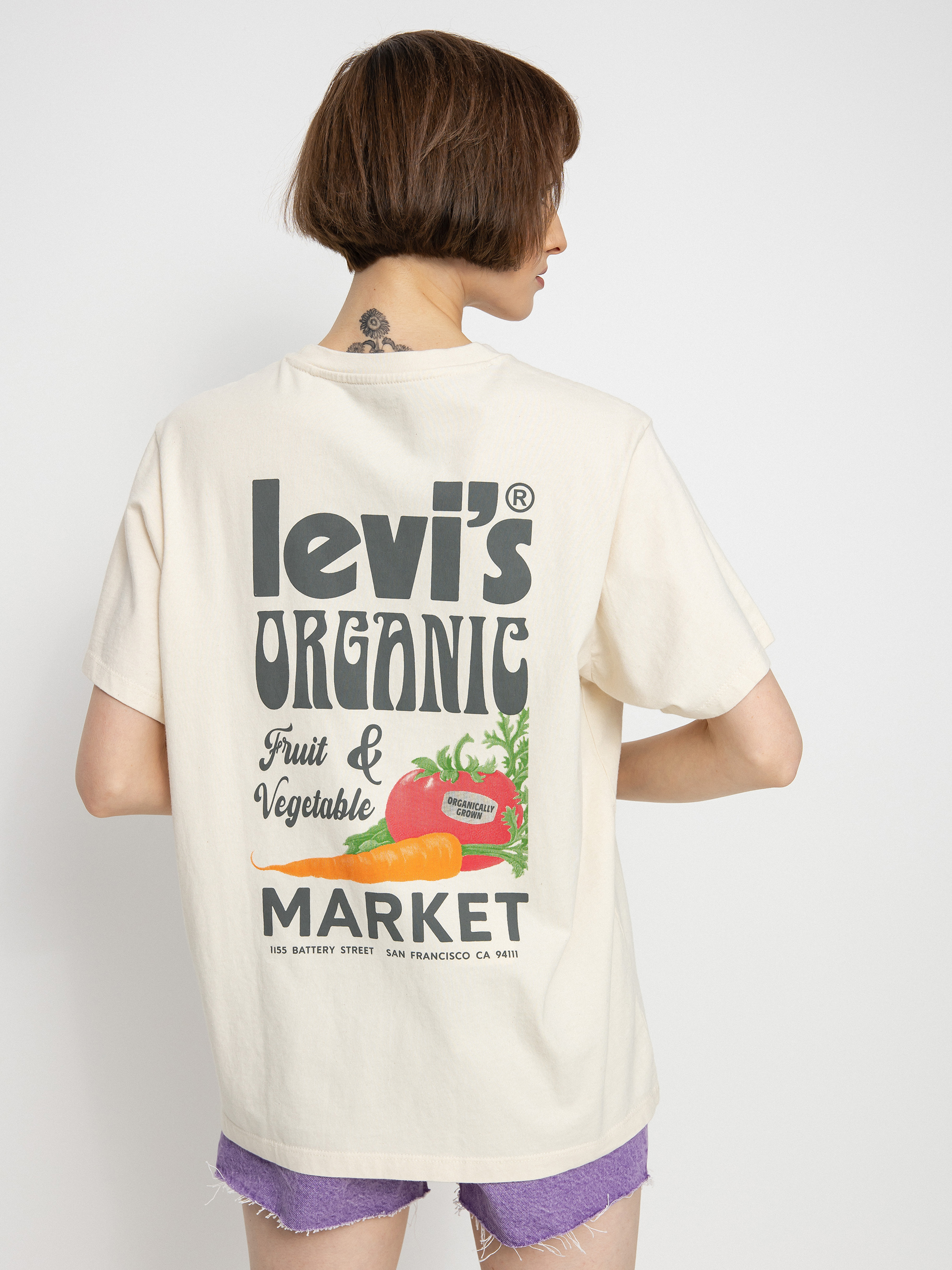 T-shirt Levi's® Stay Fresh Wmn (organic undyed griege)