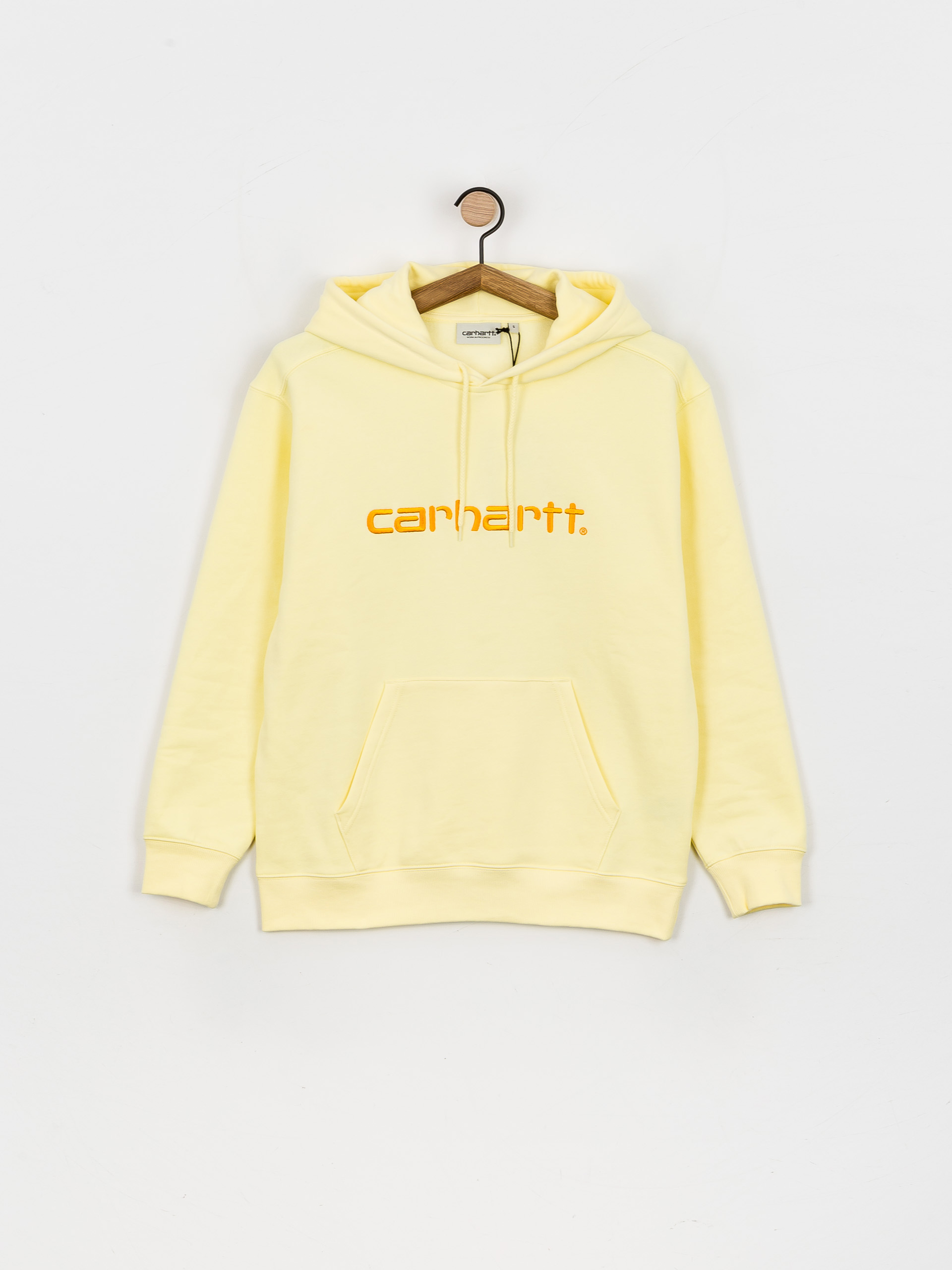 Bluza z kapturem Carhartt WIP Carhartt HD Wmn (soft yellow/popsicle)