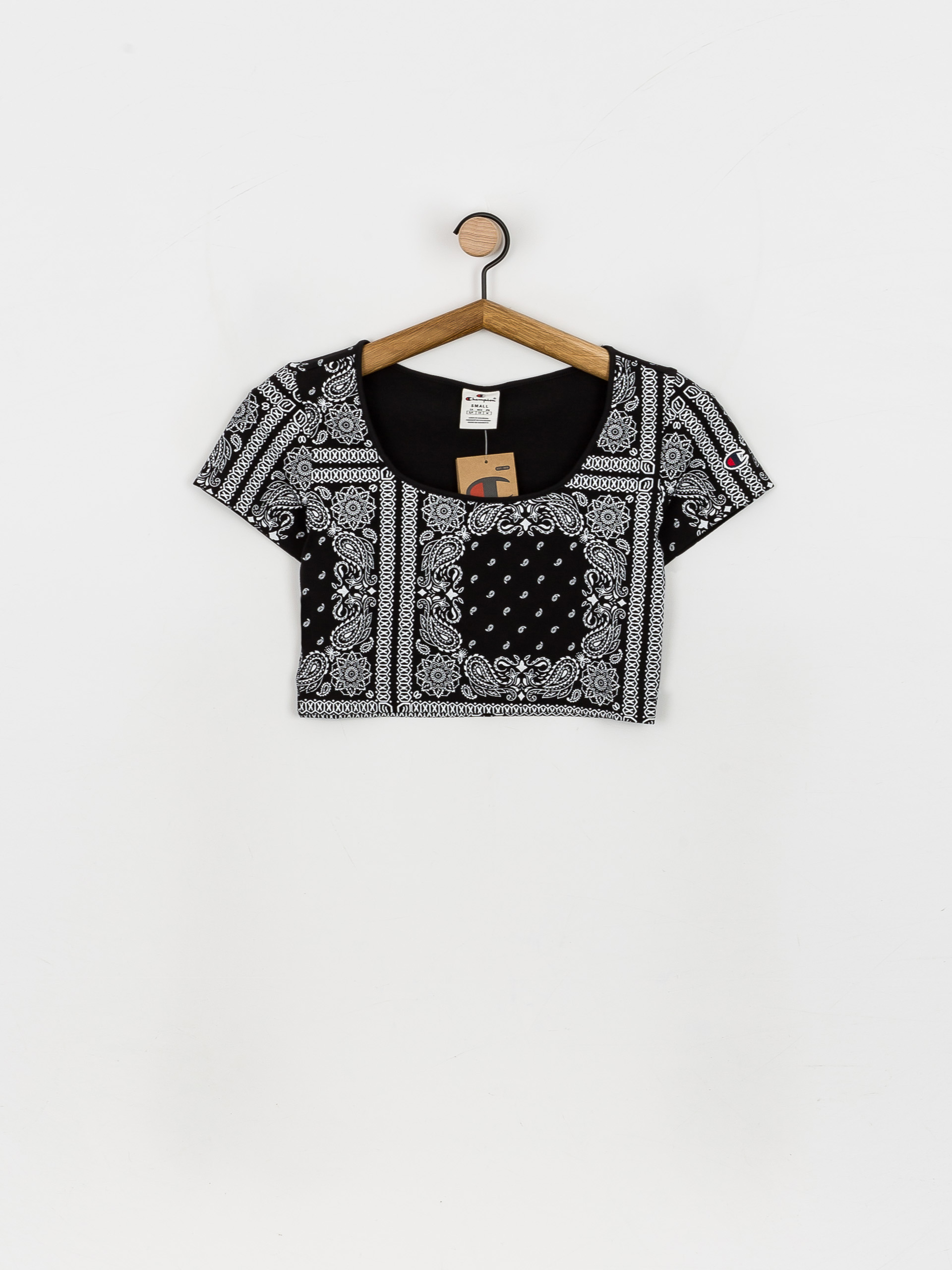 T-shirt Champion Crewneck Croptop 115127 Wmn (nbk/allover)