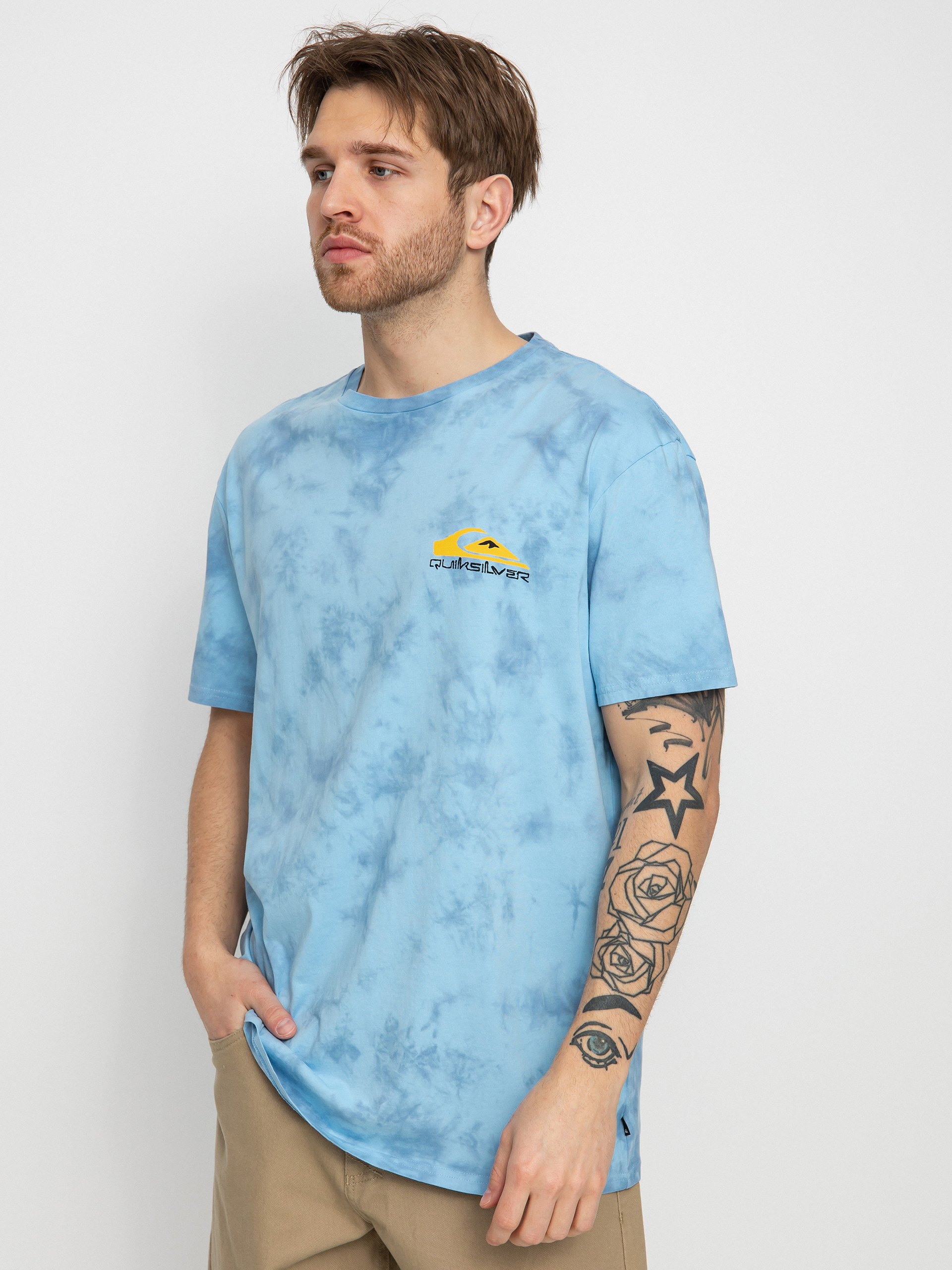 T-shirt Quiksilver Slow Dive (faded denim)