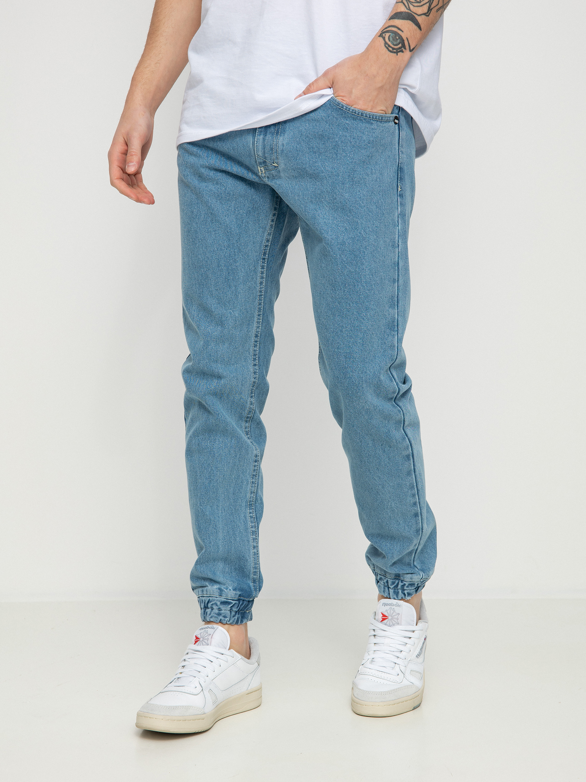 Spodnie MassDnm Base Joggers Jeans (light blue)