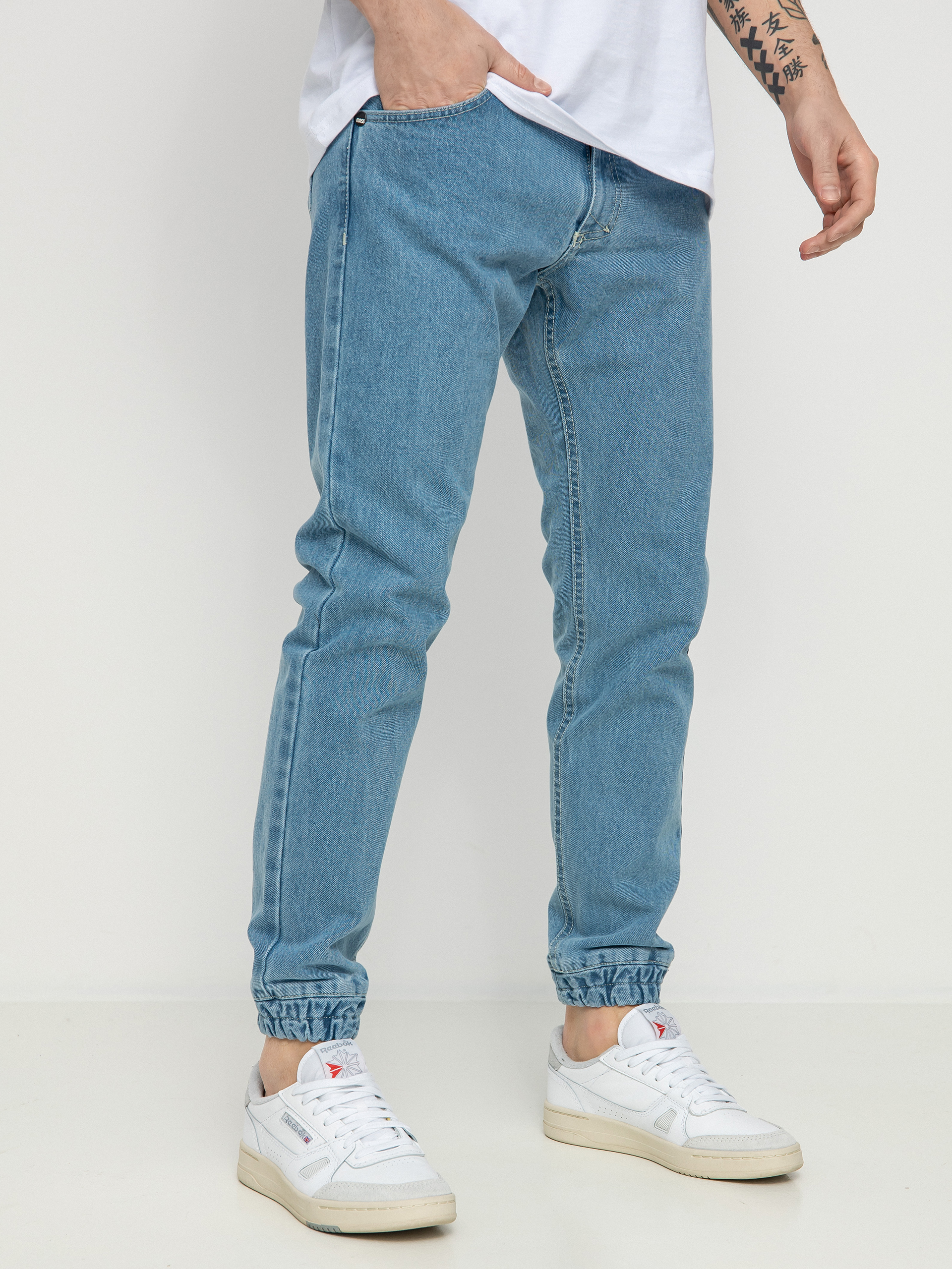 Spodnie MassDnm Base Joggers Jeans (light blue)