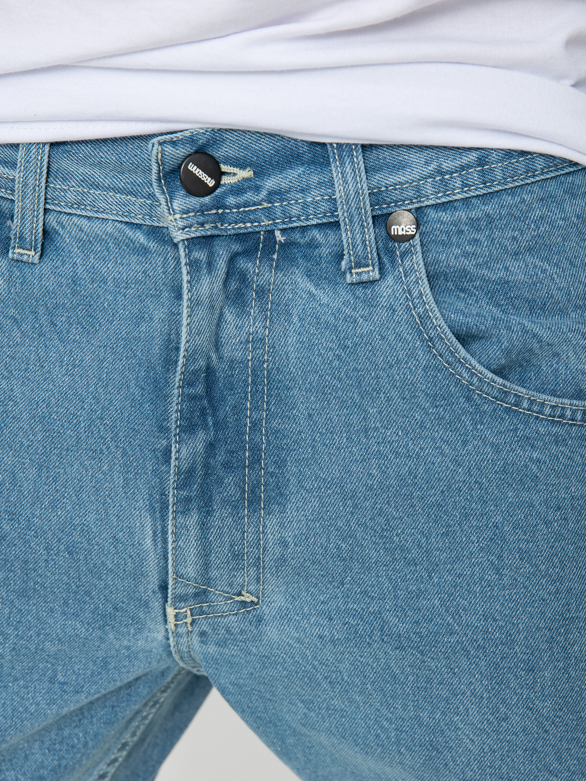 Spodnie MassDnm Base Joggers Jeans (light blue)