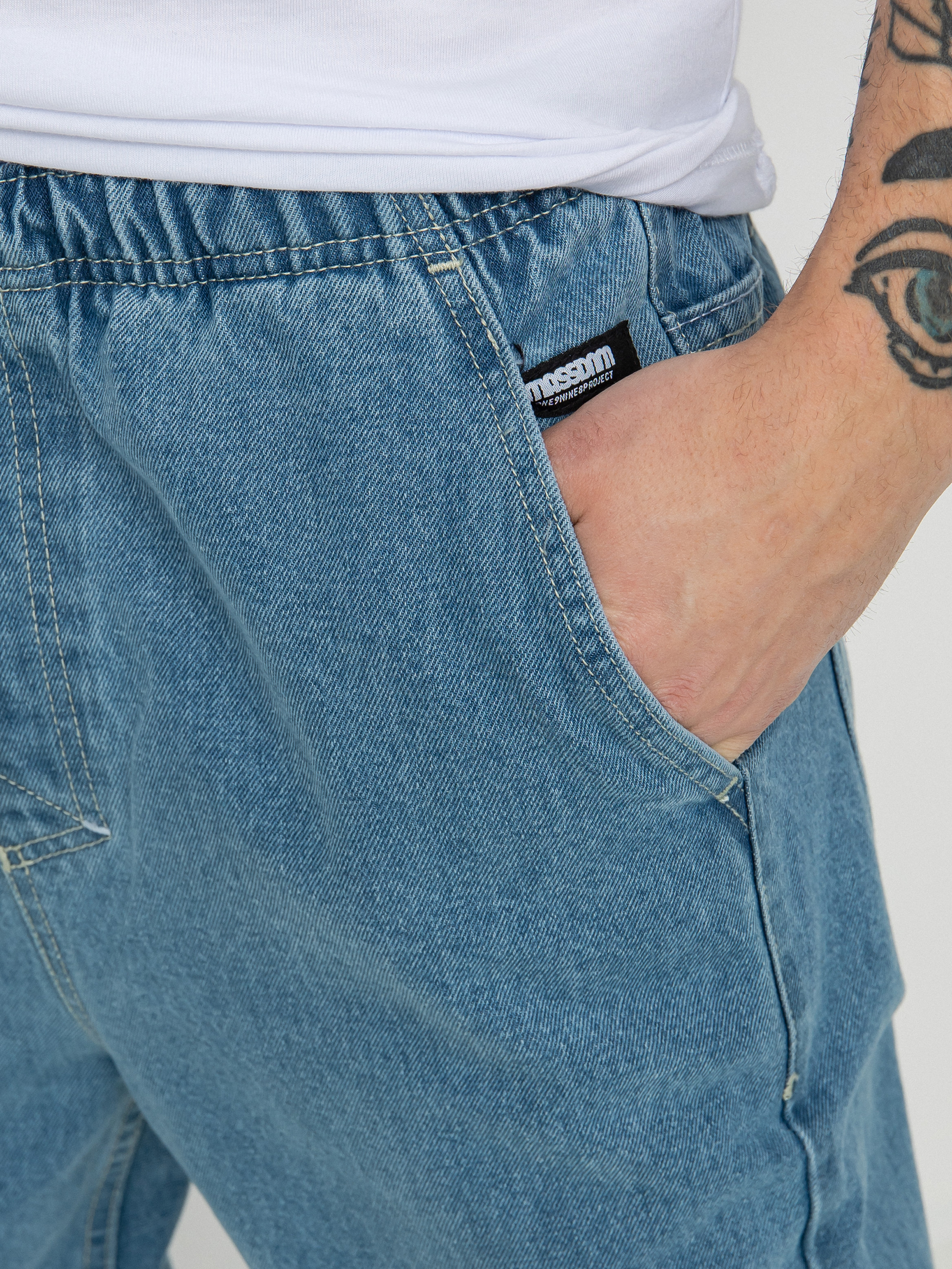 Spodnie MassDnm Signature Joggers Jeans Sneaker Fit (light blue)