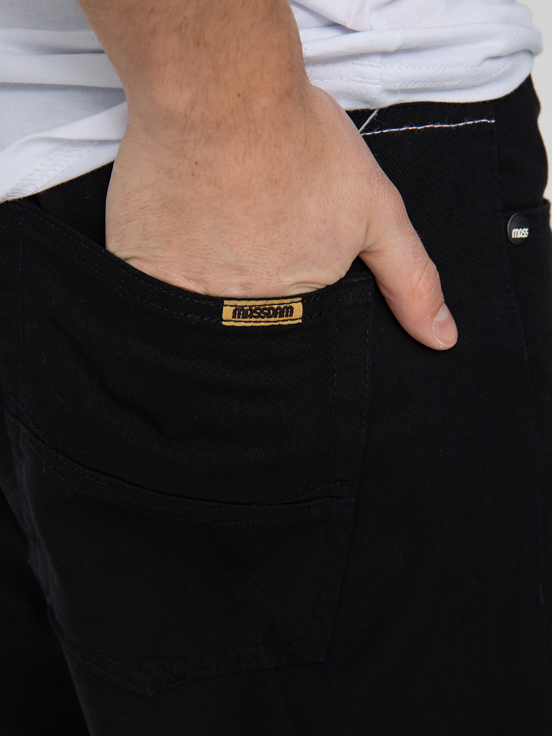 Spodnie MassDnm Slang Baggy Fit (black)