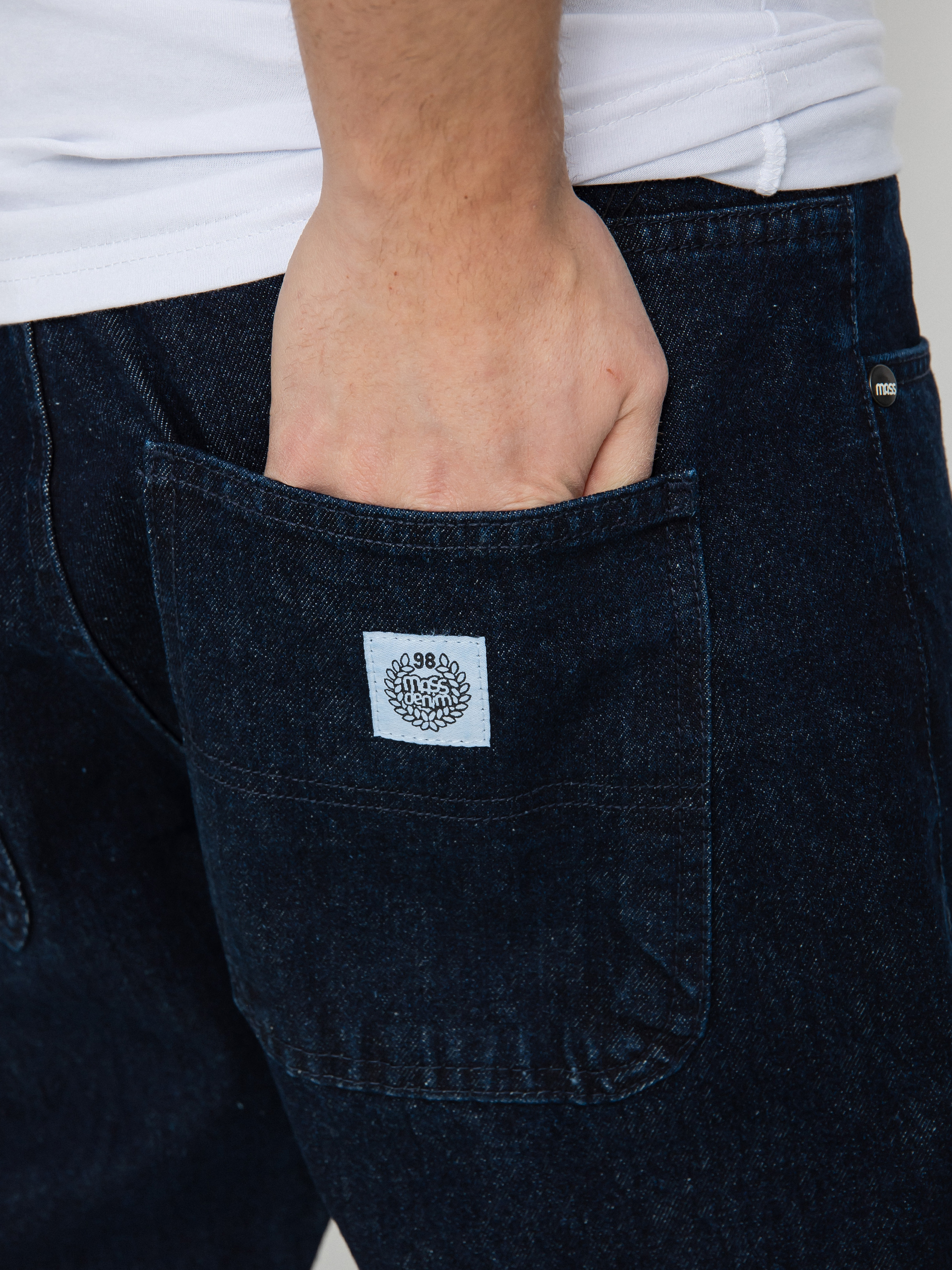 Spodnie MassDnm Craft Jeans Baggy Fit (dark blue)