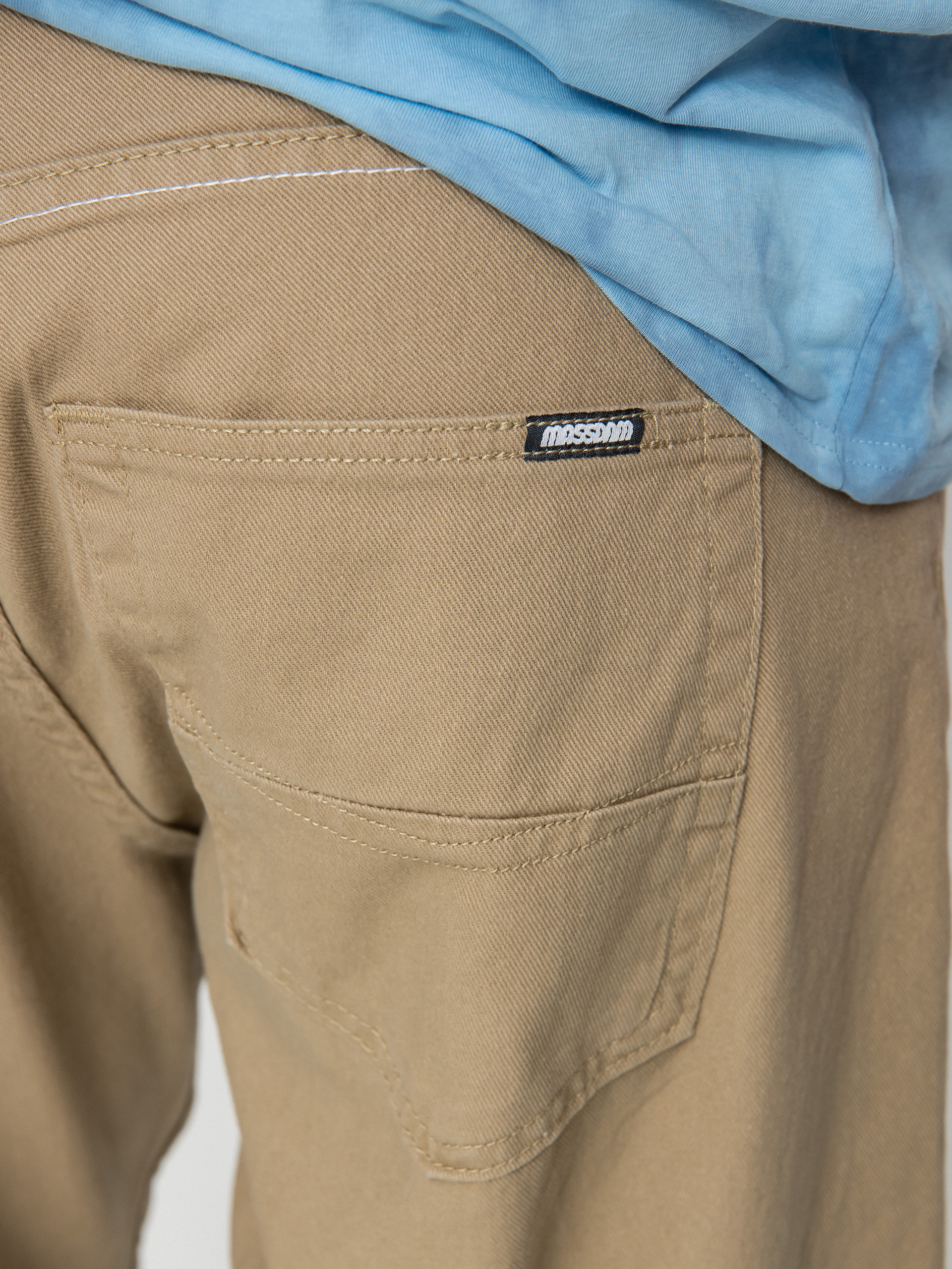 Spodnie MassDnm Slang Baggy Fit (beige)