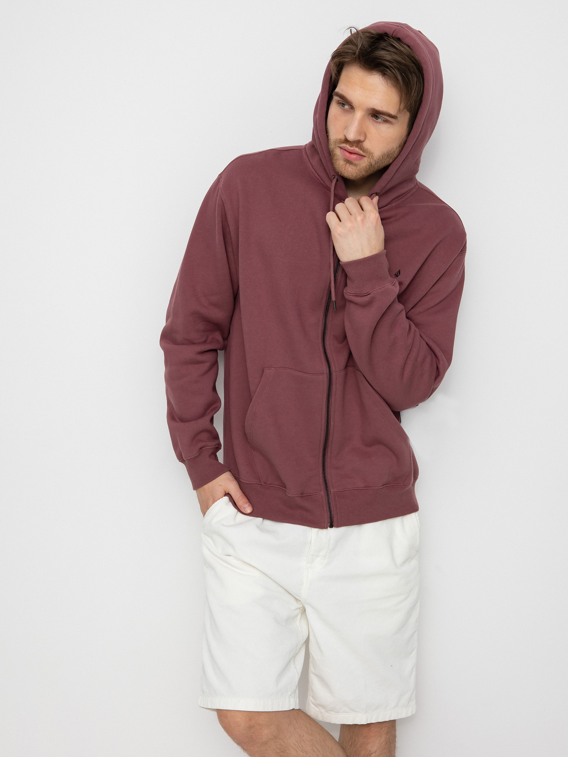 Bluza z kapturem Volcom Sngl Stn ZHD (rose brown)