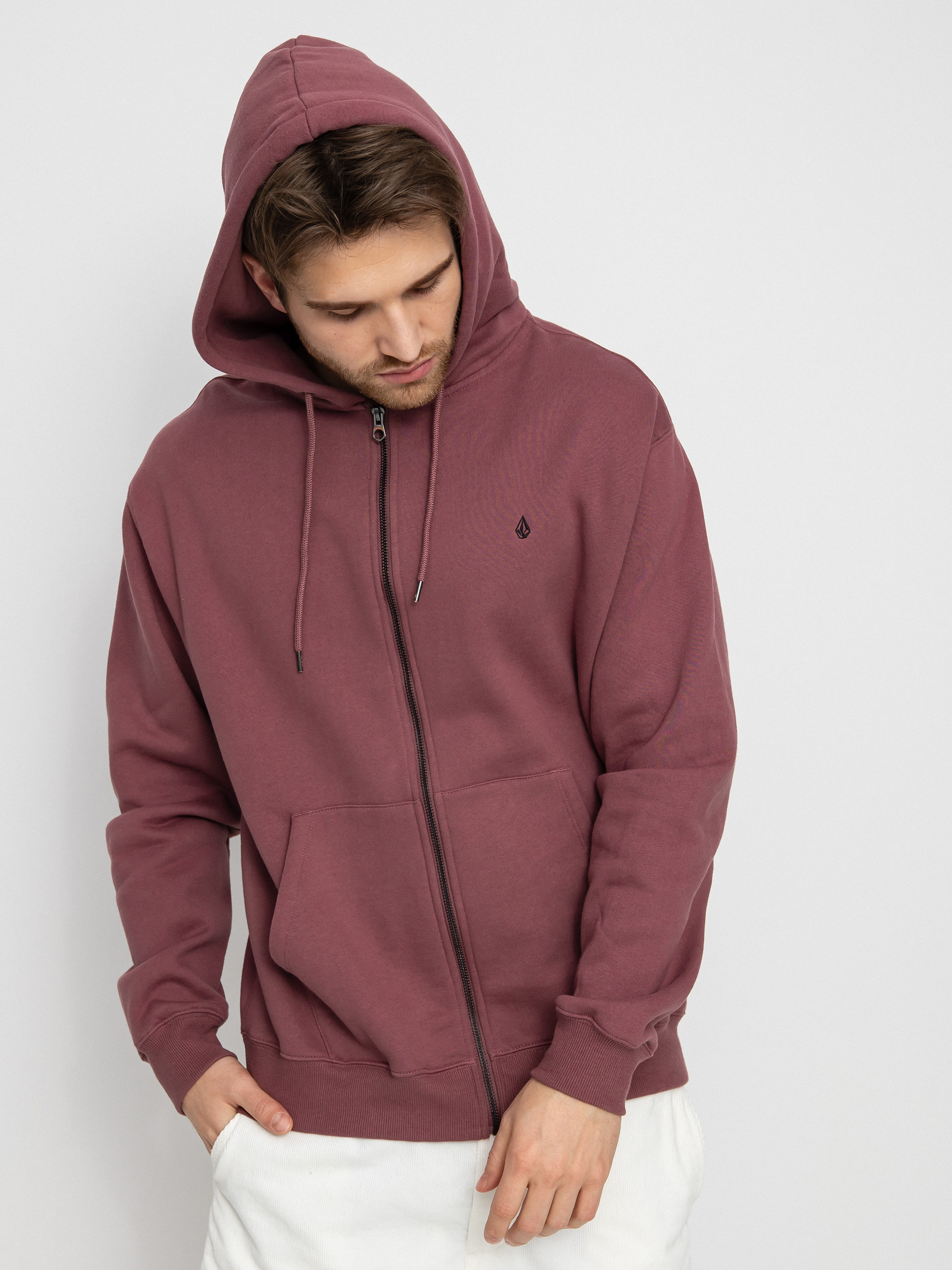 Bluza z kapturem Volcom Sngl Stn ZHD (rose brown)