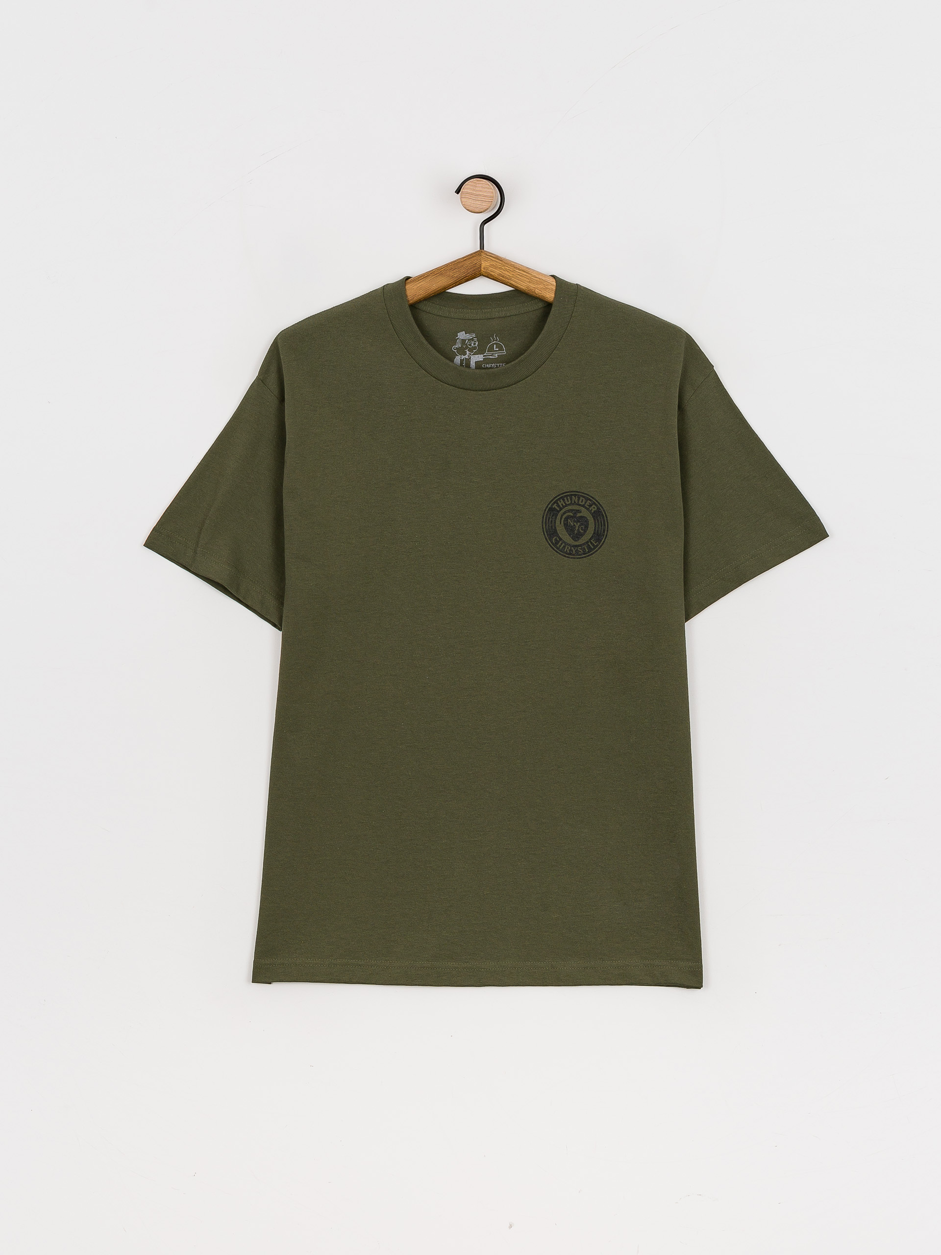 T-shirt Thunder X Chrystie Circle Logo (army green)