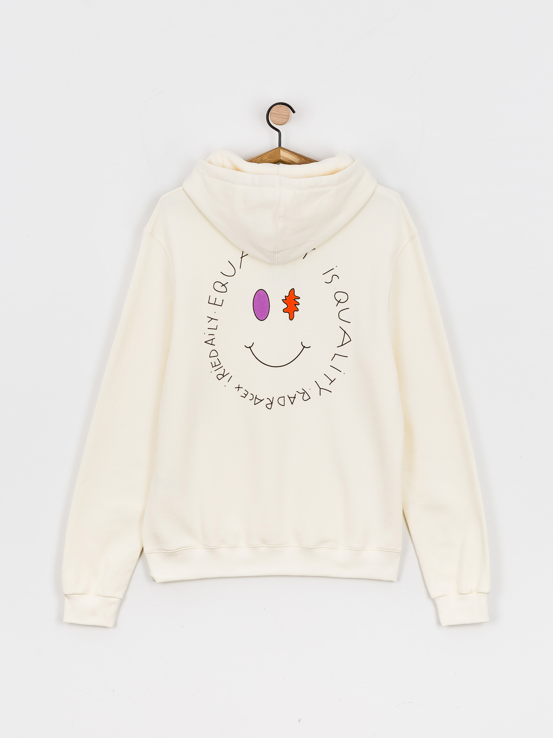 Bluza z kapturem Iriedaily Smile Eq HD (offwhite)