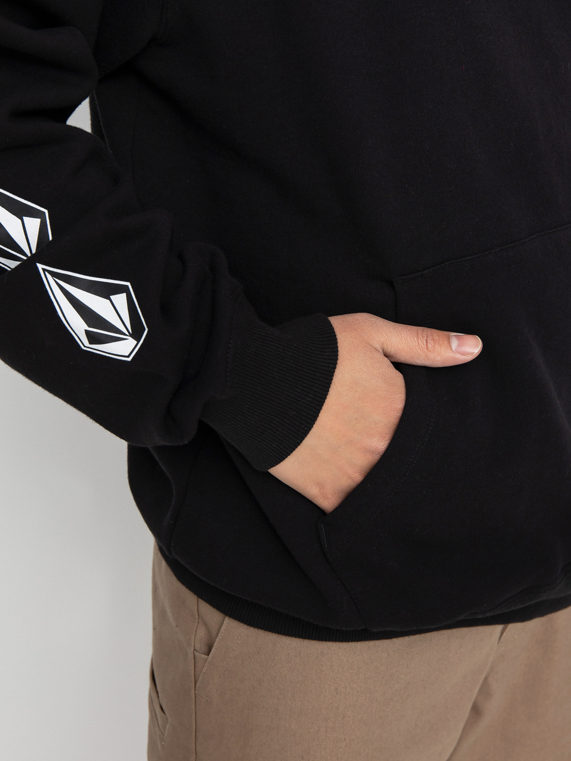 Bluza z kapturem Volcom Iconic Stone HD (black)