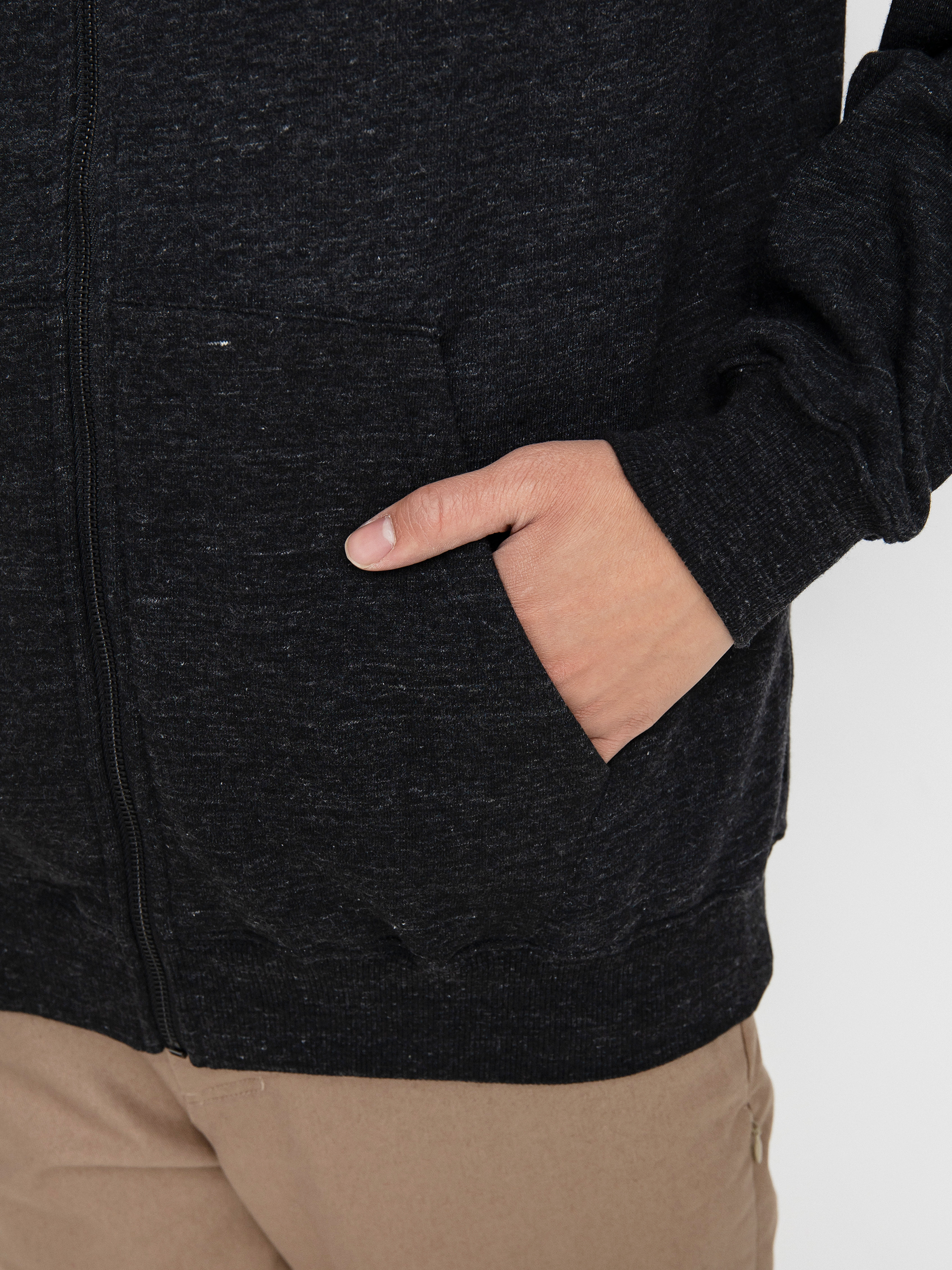 Bluza z kapturem Volcom Sngl Stn ZHD (heather black)